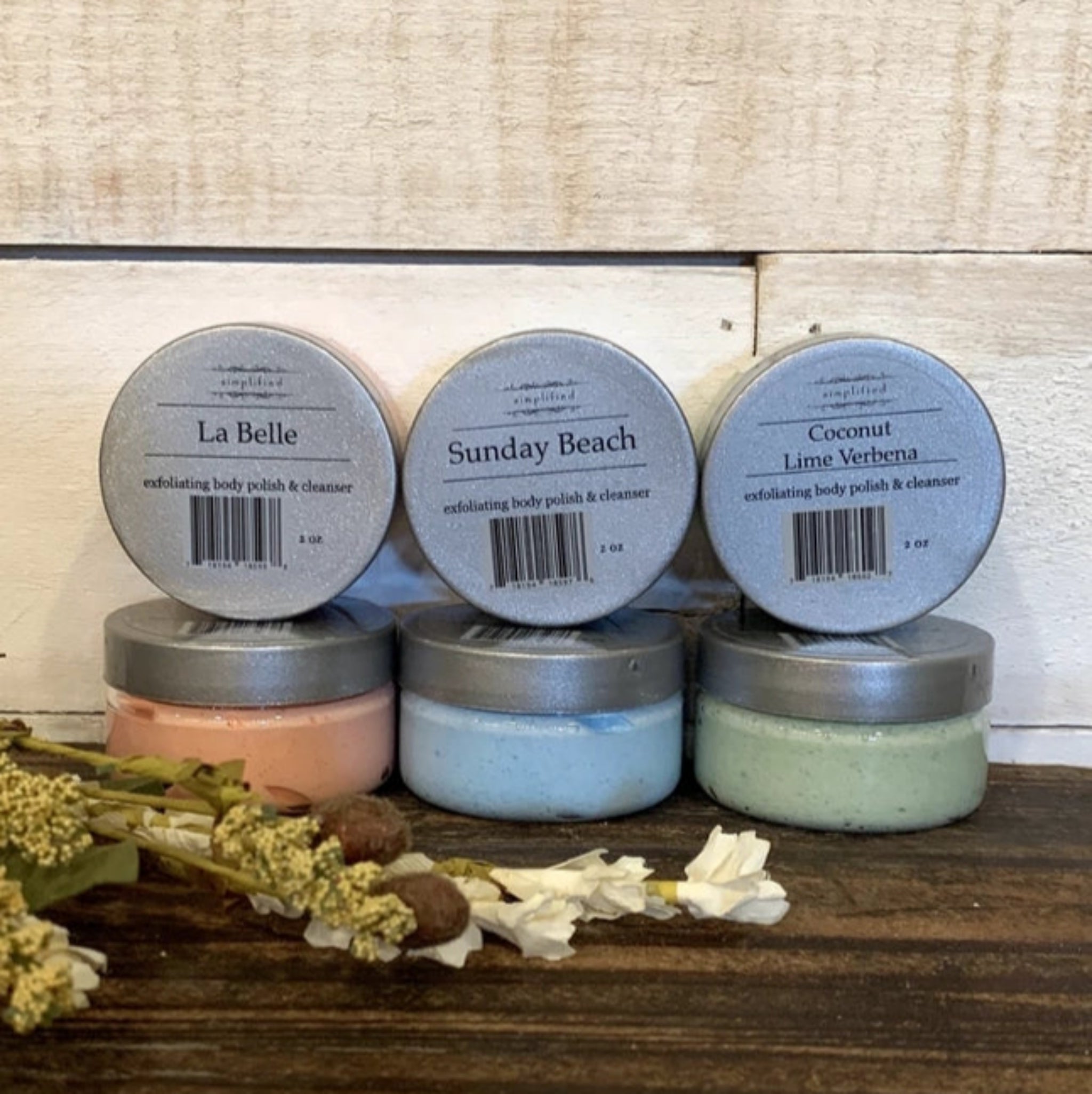 Travel Size - Exfoliating Body Polish and Cleanser 2 oz Simplified Soap