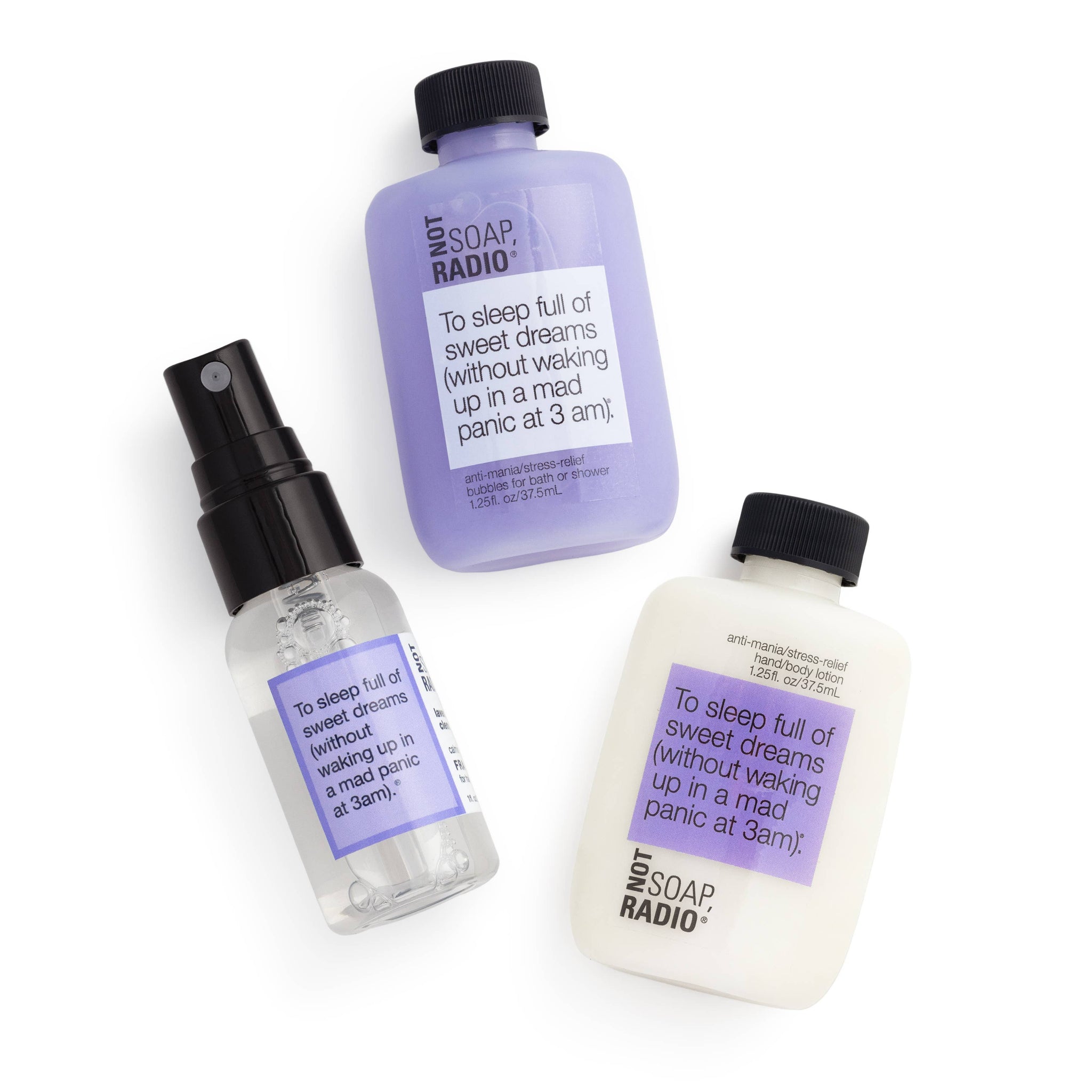 To Sleep Full of Sweet Dreams Mini Set (Lavender + Clementine) Not Soap, Radio