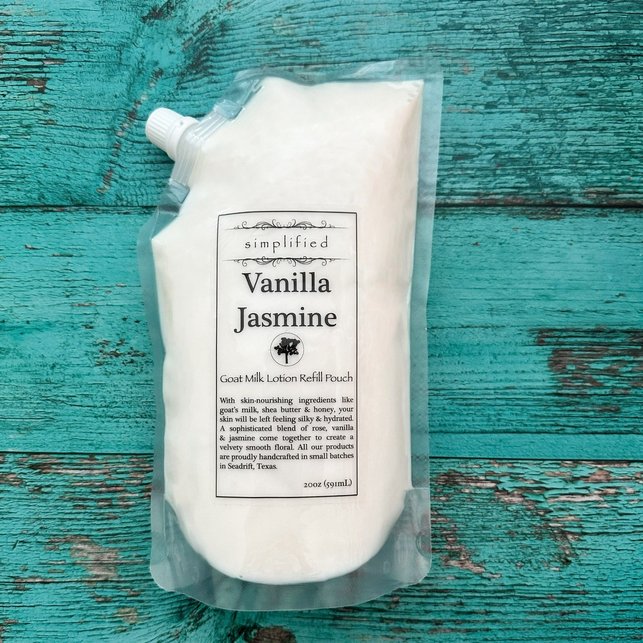 Goat Milk LOTION Simplified Soap - Refill Pouch Vanilla Jasmine