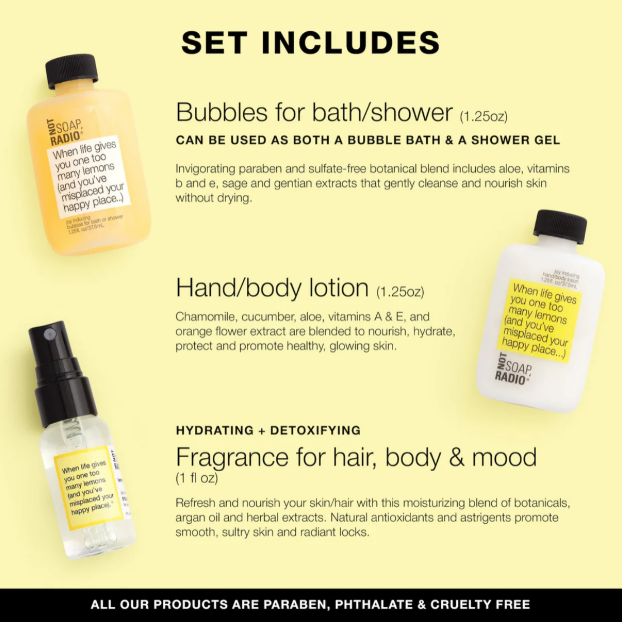 When life gives you one too many lemons MINI SET