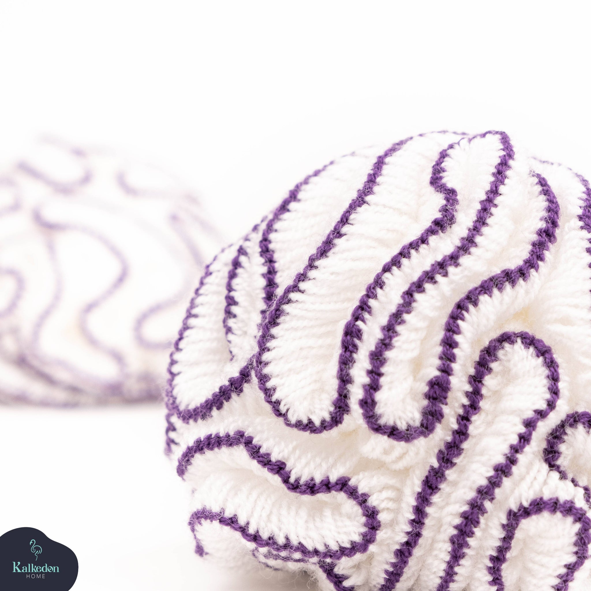 Organic Cotton KNIT SHOWER POUF