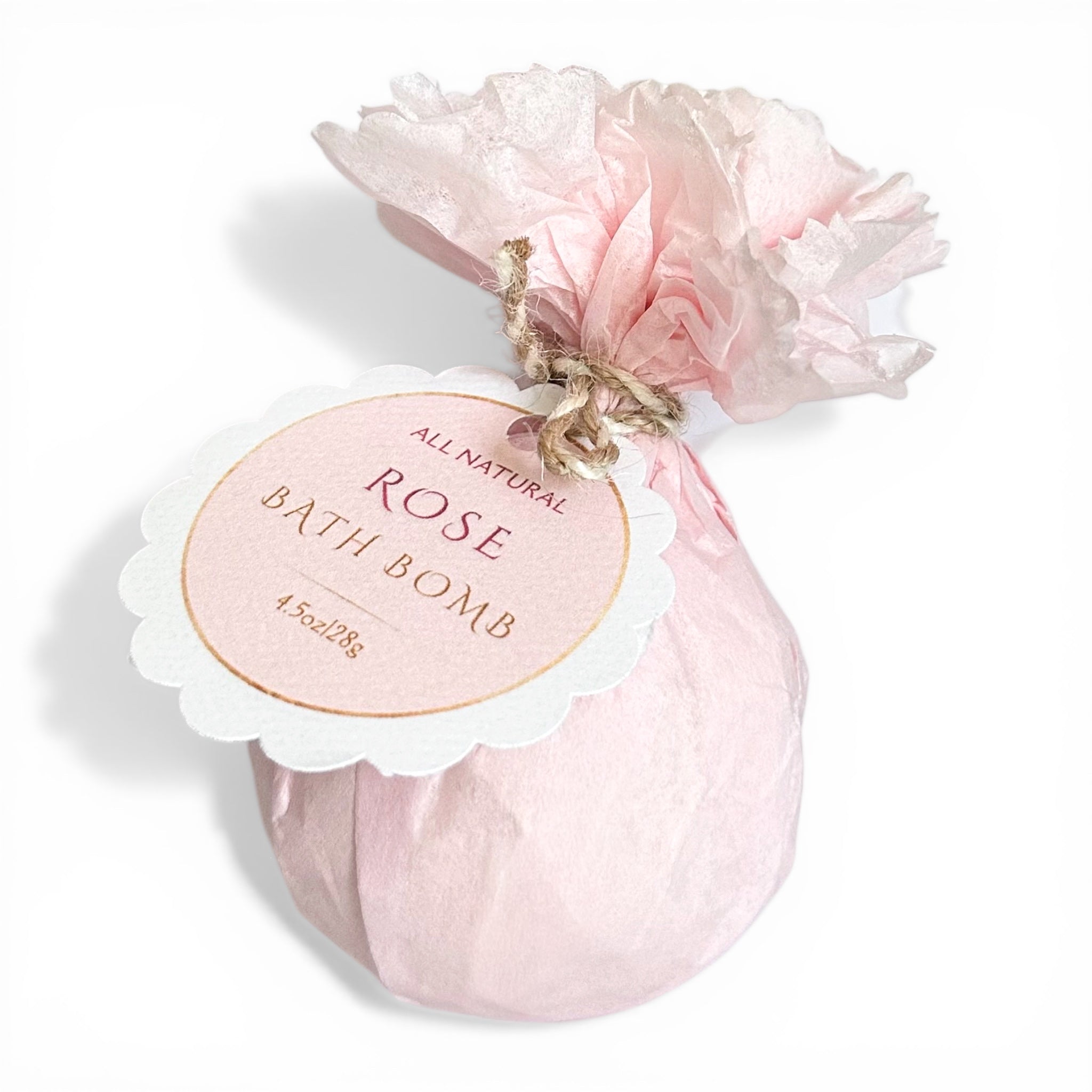 All Natural ROSE Bath Bomb