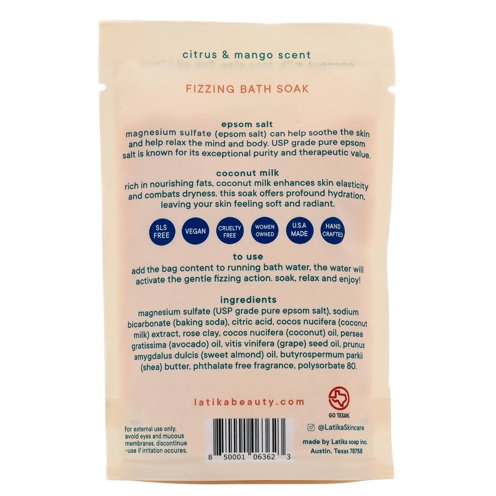 Bless Texas – Fizzing Epsom Bath Soak