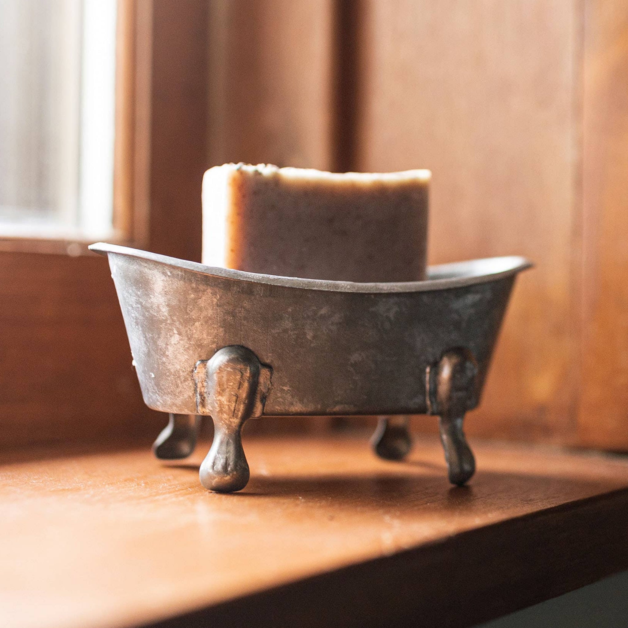 Clawfoot Silver Bathtub Soap Dish