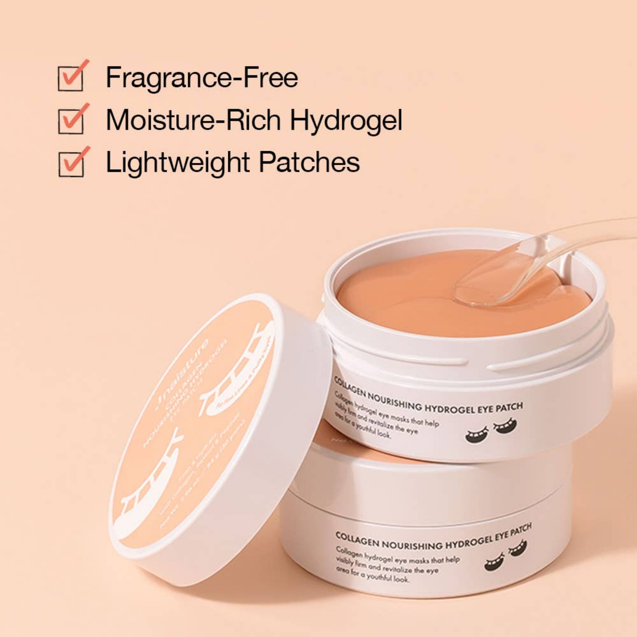 Collagen Nourishing Hydrogel Eye Patches – Fine Lines & Puffiness | 30 Pairs