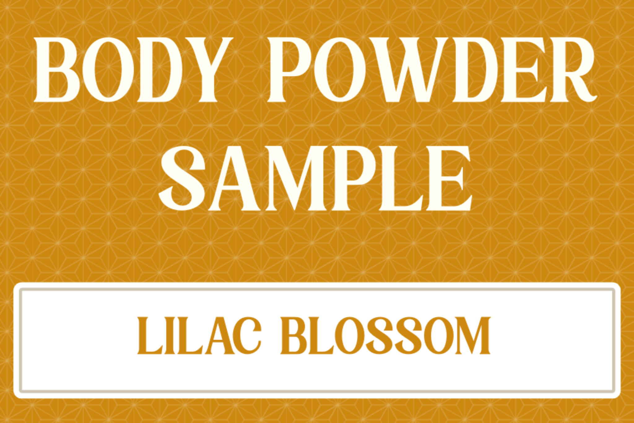 Natural Dusting Powder - LILAC BLOSSOM