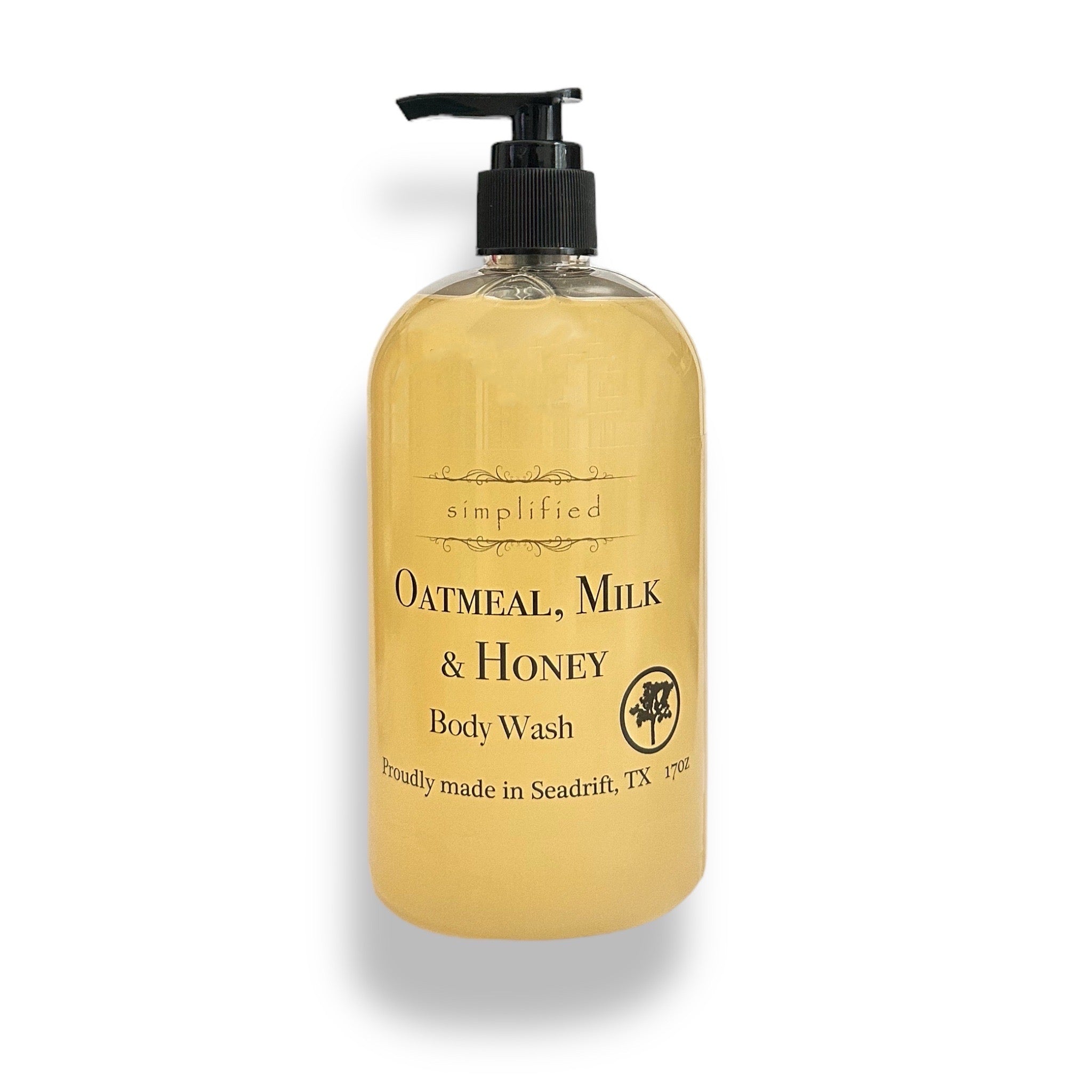 Simplified Soap Body Wash Oatmeal Milk Honey