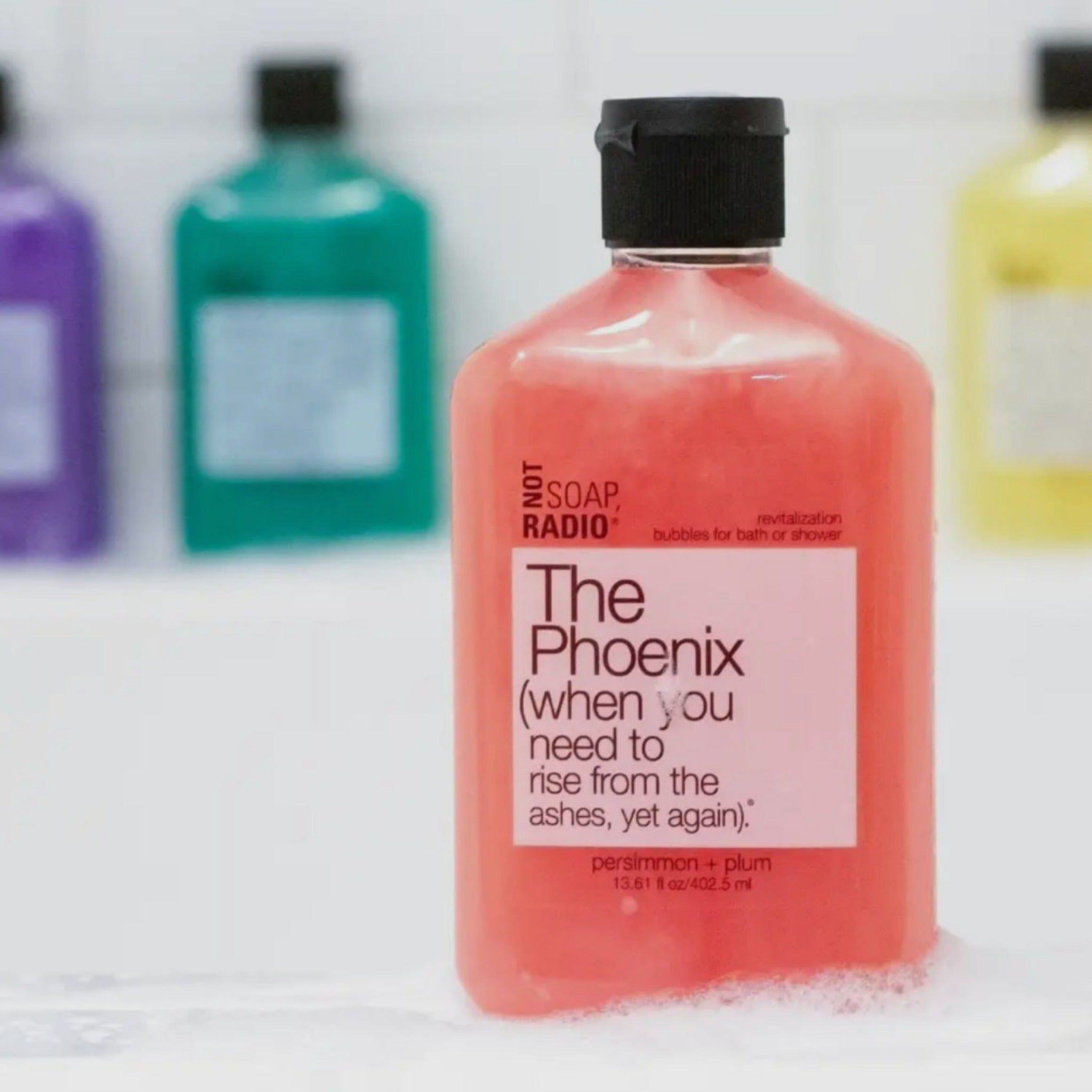 The Phoenix BATH & SHOWER GEL (Persimmon + Plum) Not Soap, Radio