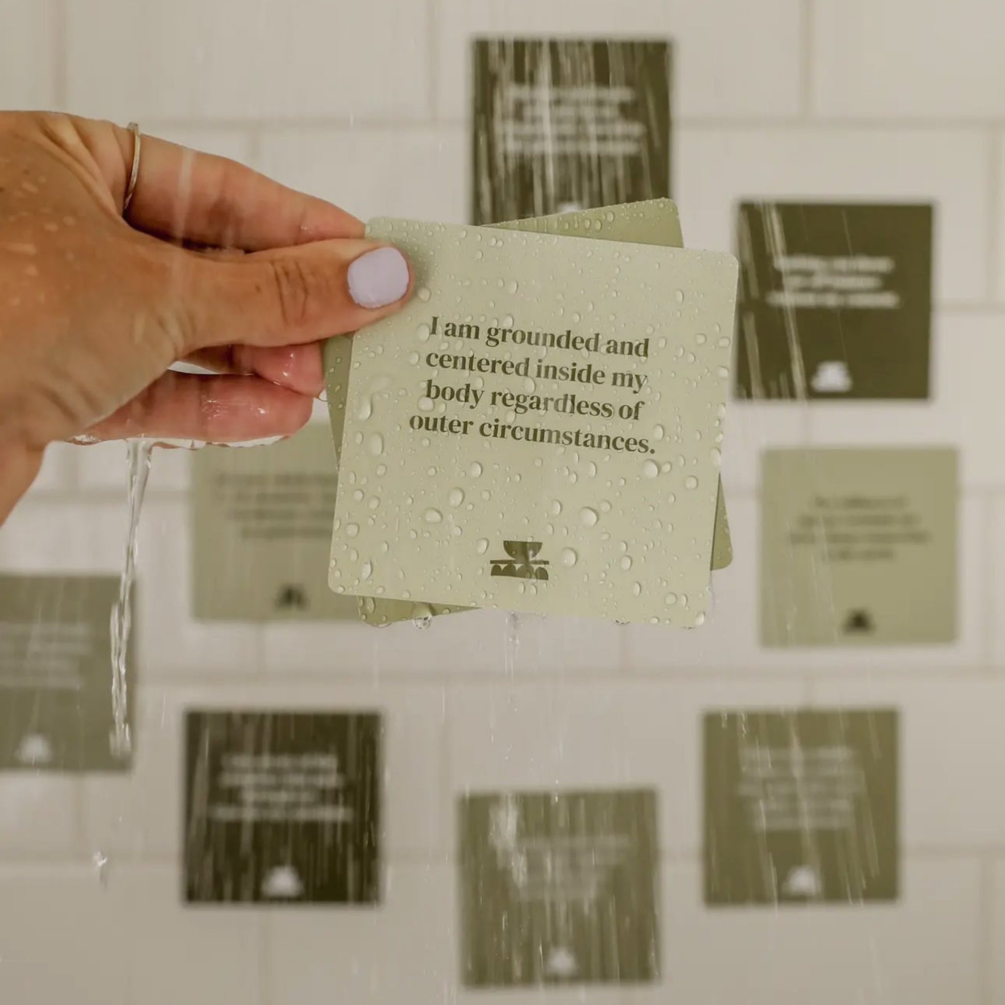 Shower Affirmation™ Cards - GROUNDING