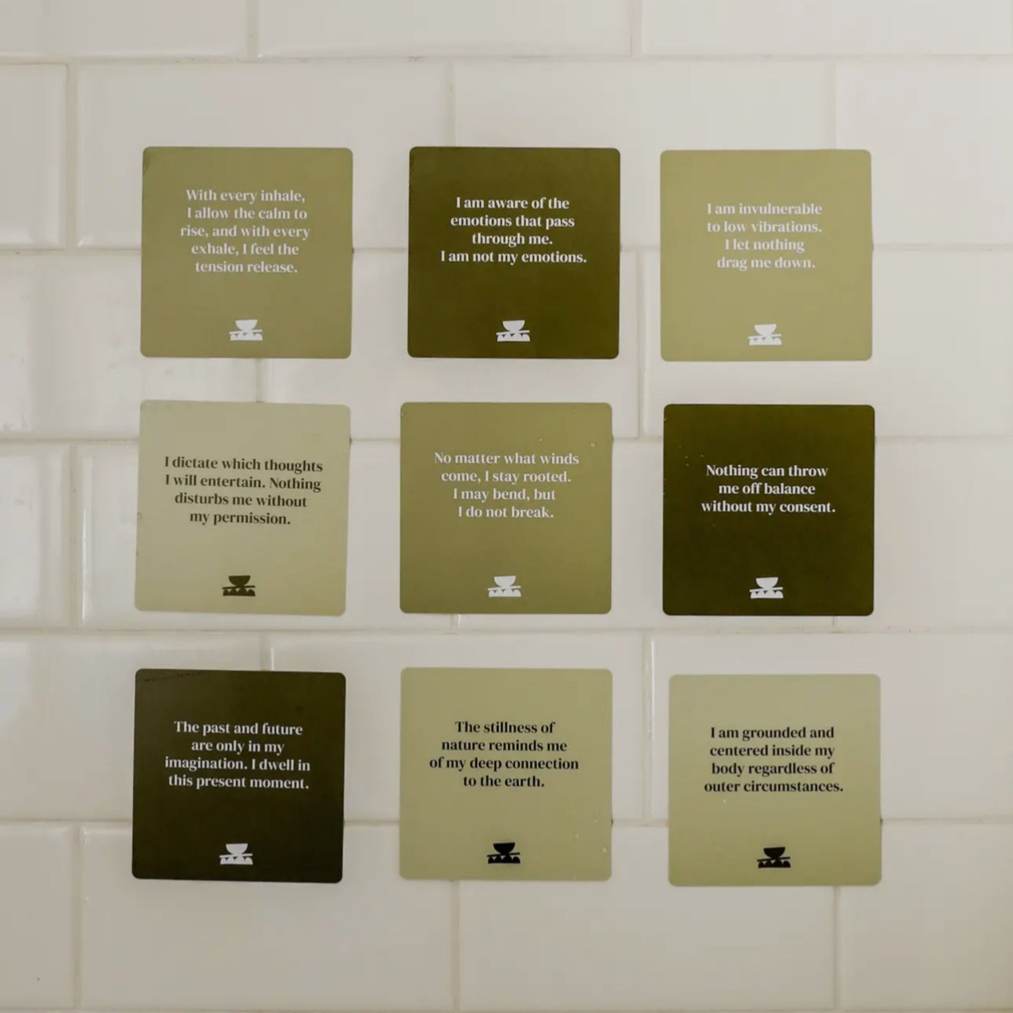 Shower Affirmation™ Cards - GROUNDING