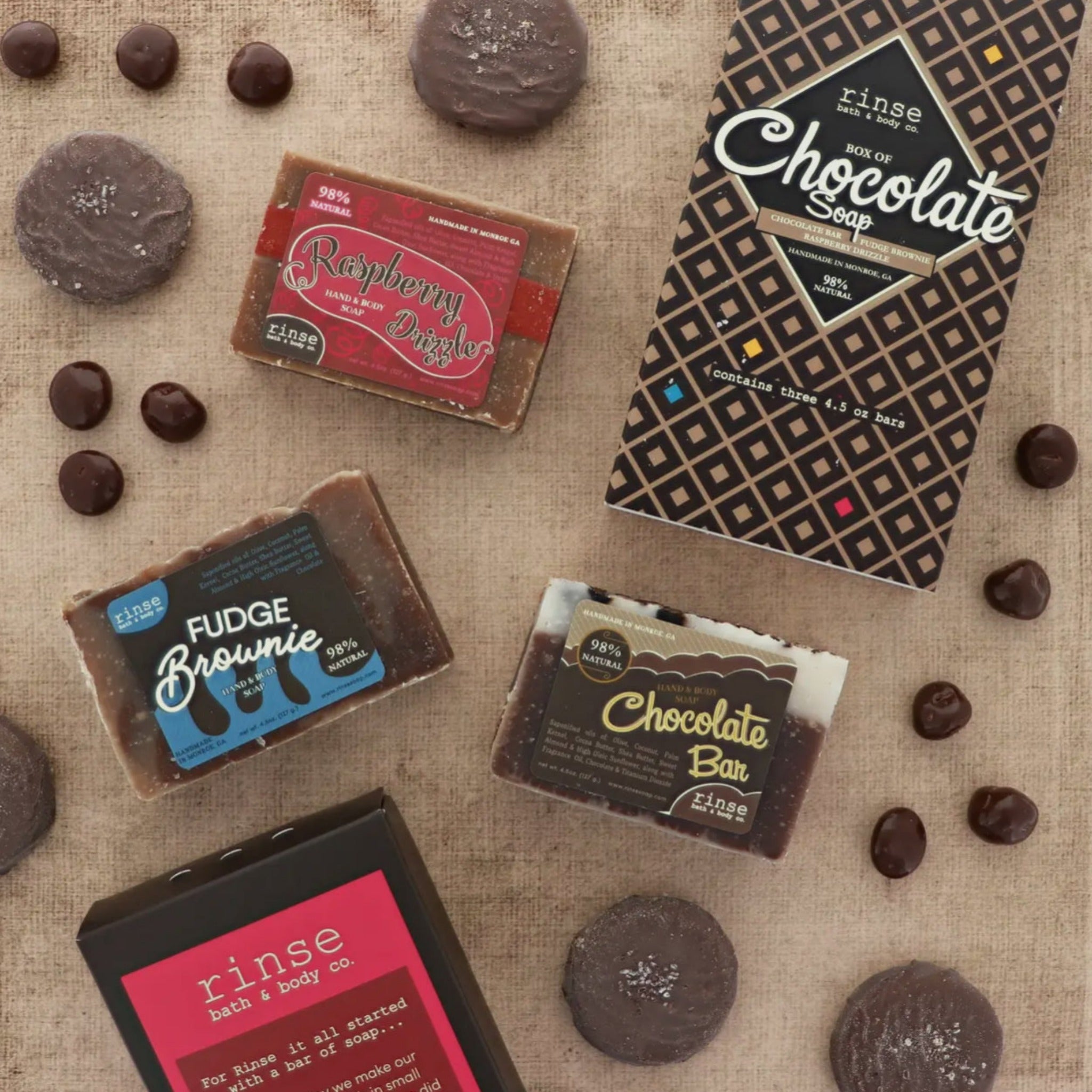 Rinse Box of Chocolate SOAP Set