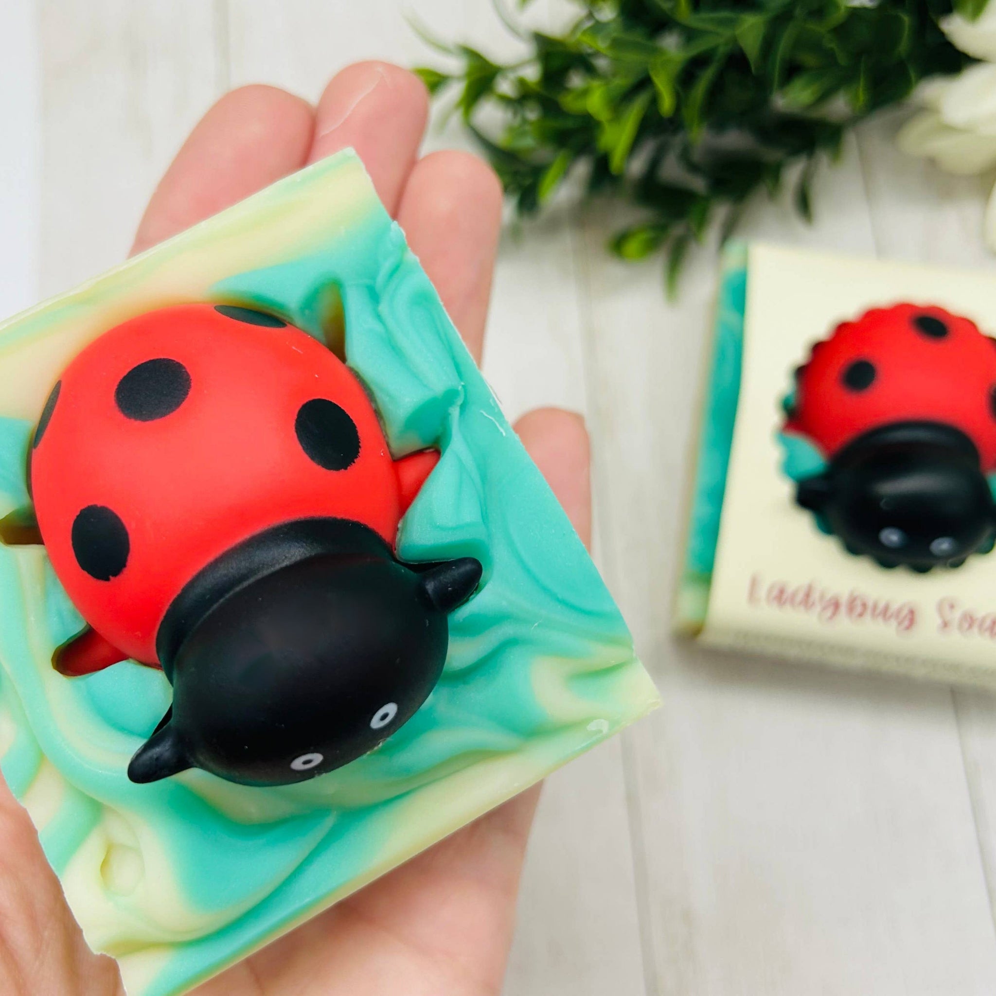 Handmade Soap Bar for Kids - Ladybug