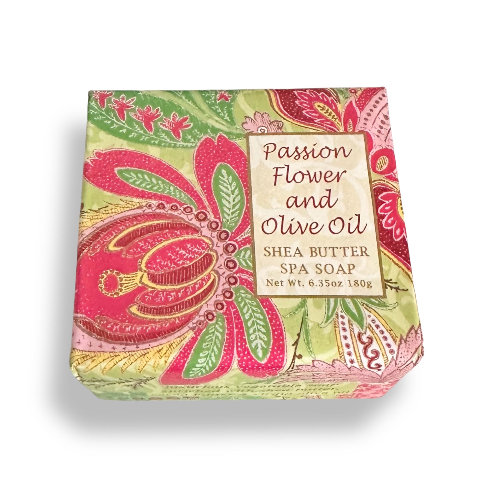 Greenwich Bay Trading Company PASSION Flower & OLIVE OIL soap 6.3 oz