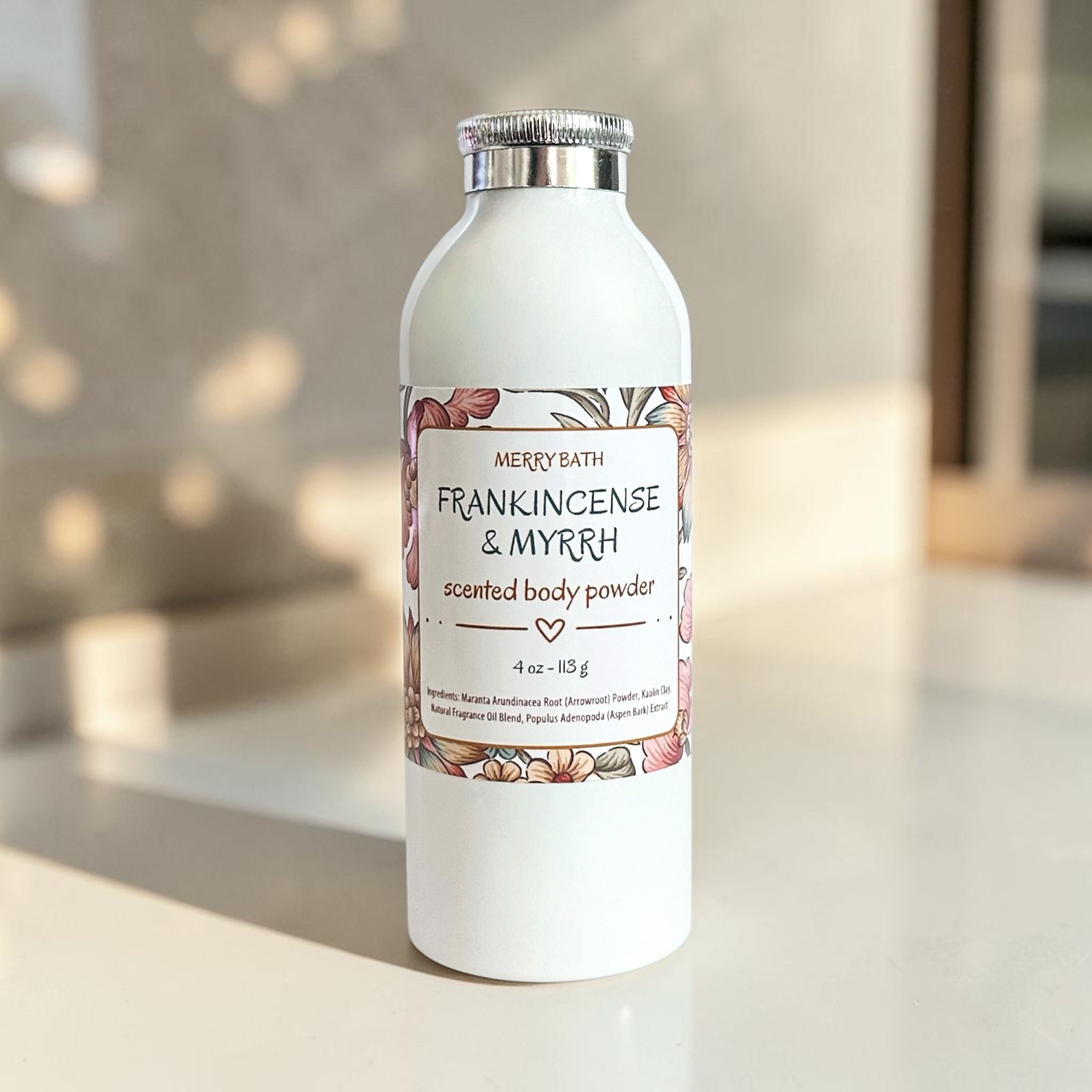 Natural Dusting Powder - FRANKINCENSE & MYRRH