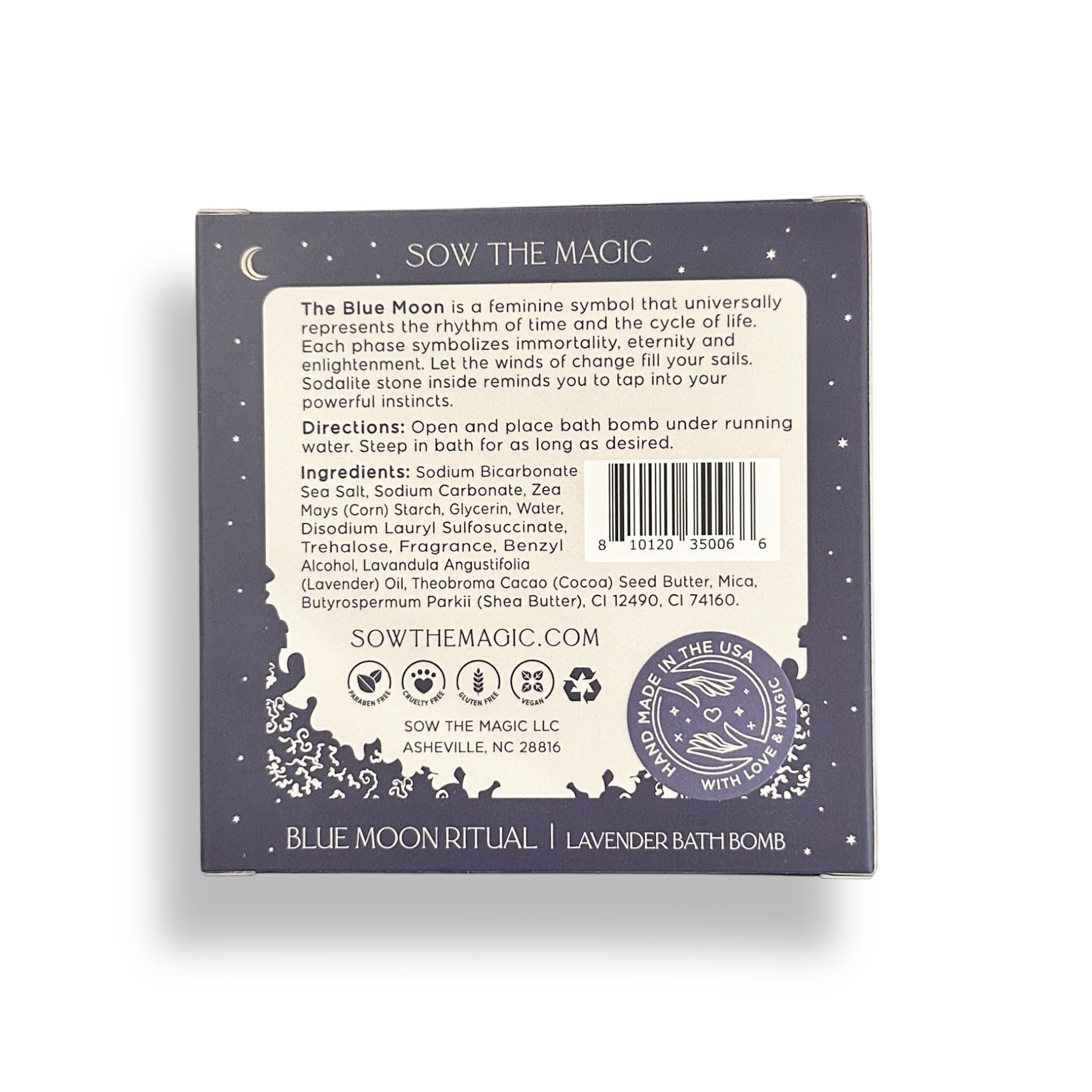 Gemstone Bath Bomb - LAVENDER Sodalite