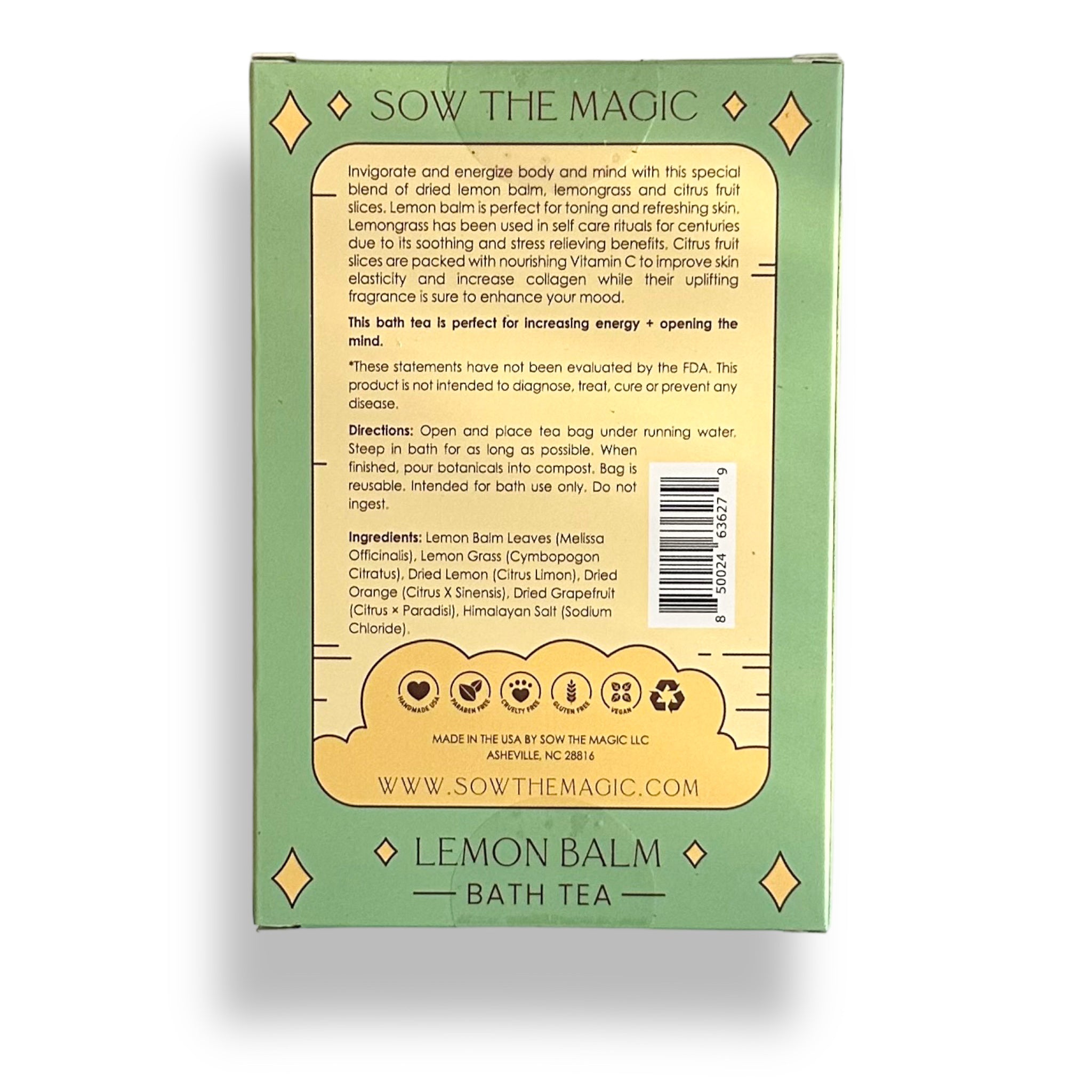 Sow The Magic Lemon Balm BATH TEA