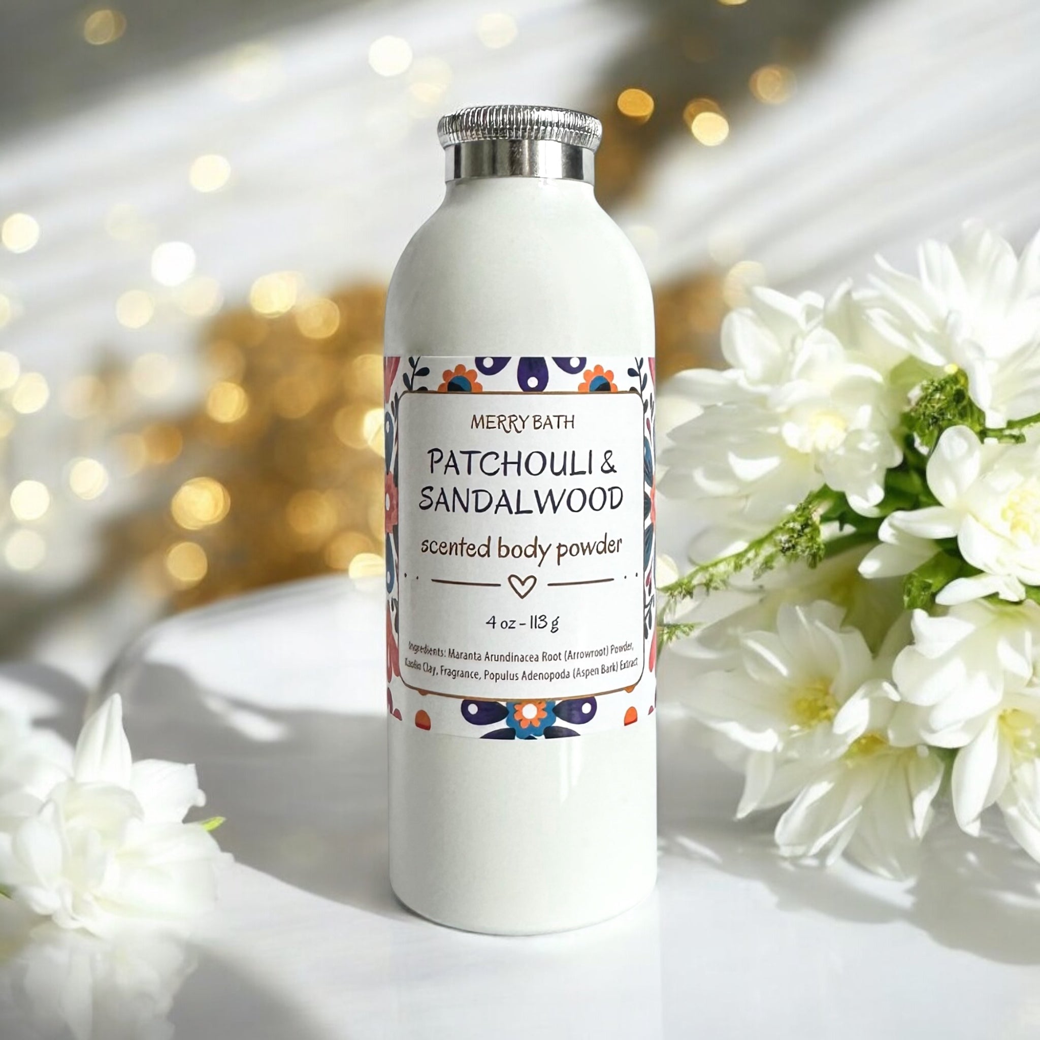 Natural Dusting Powder - PATCHOULI & SANDALWOOD