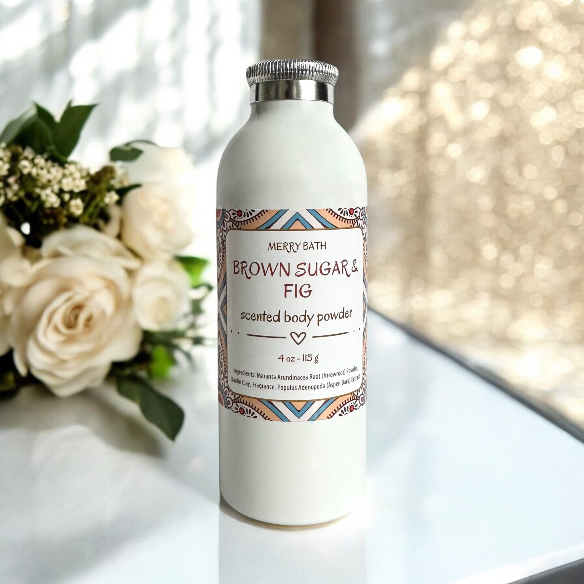 Natural Dusting Powder - BROWN SUGAR & FIG