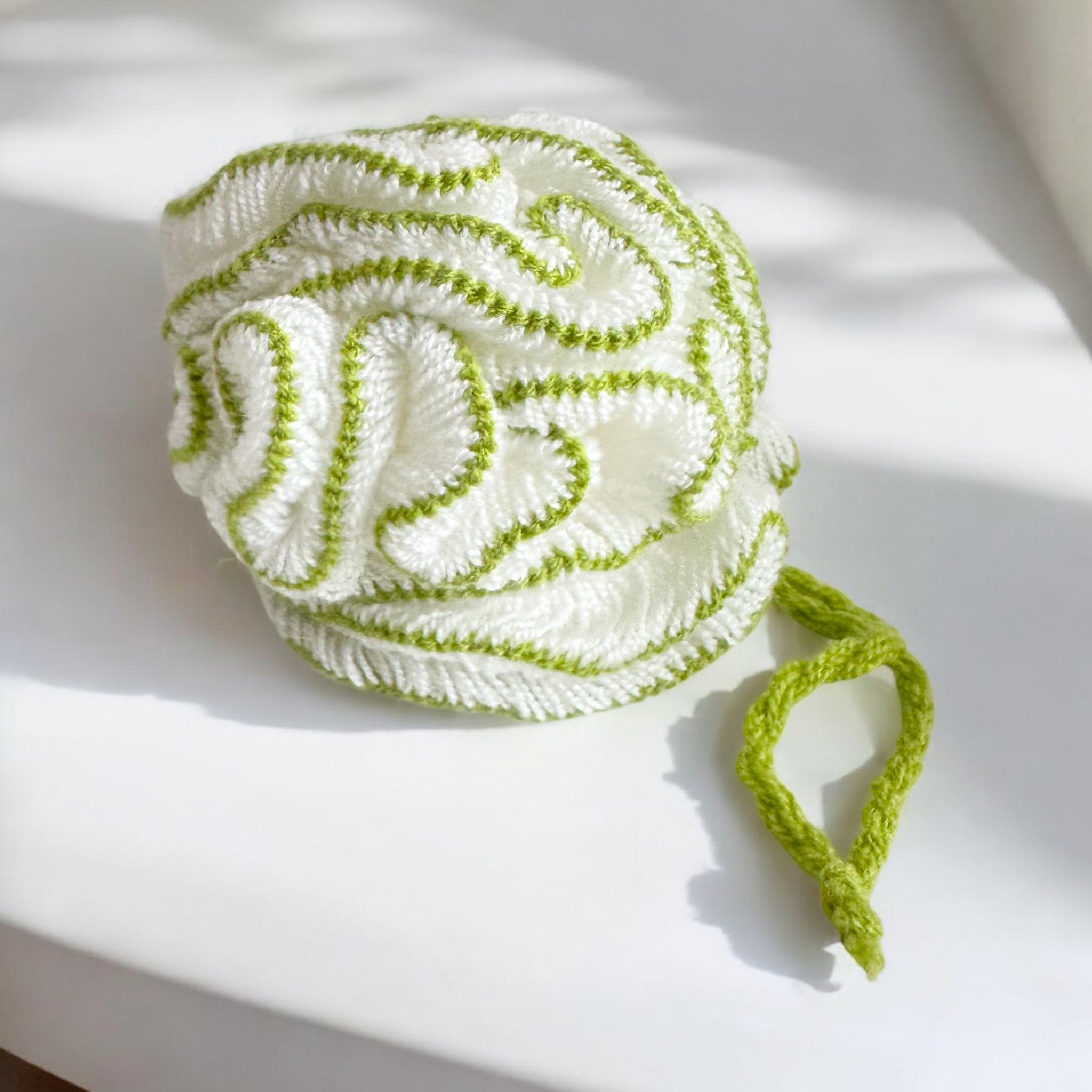 Organic Cotton KNIT SHOWER POUF