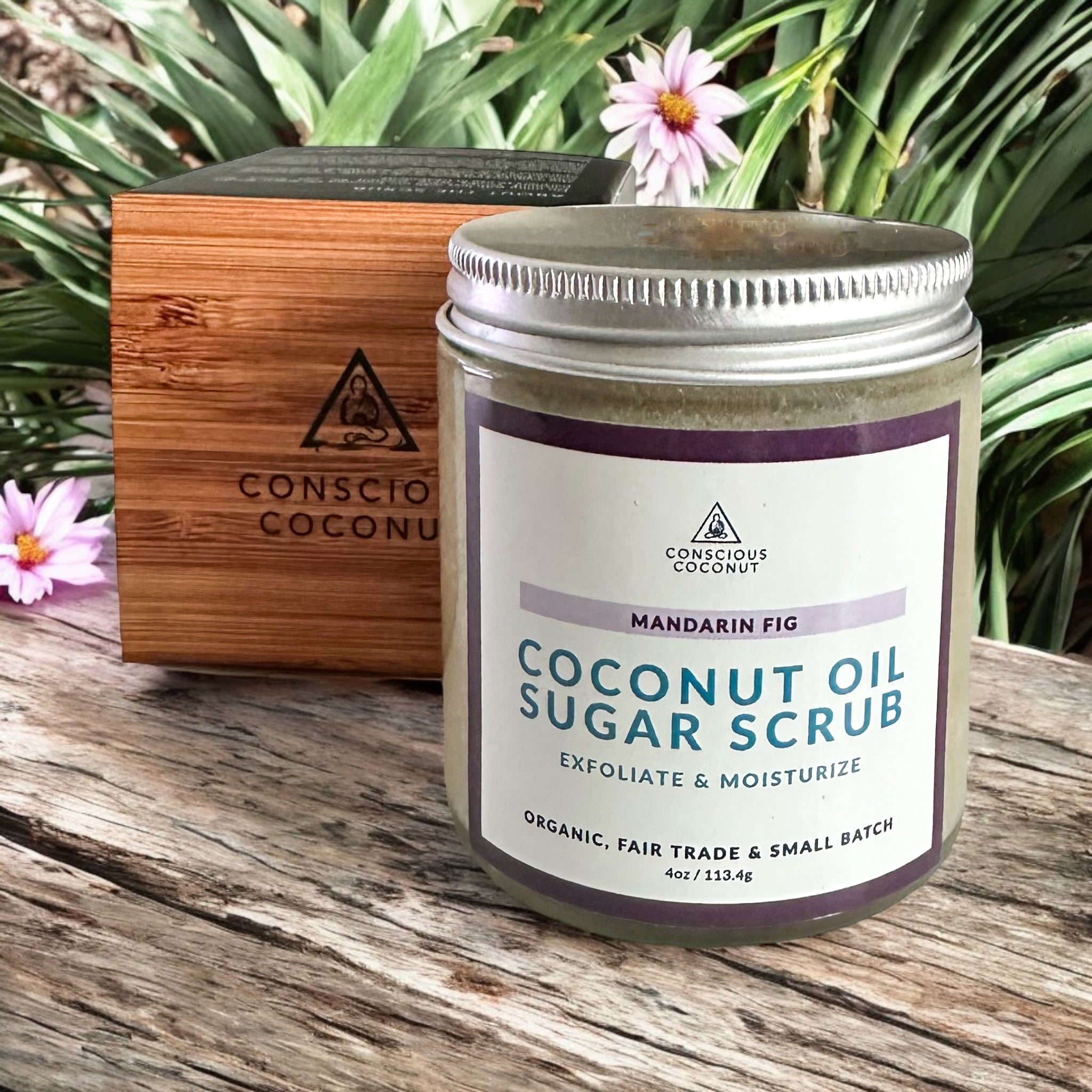 Organic Coconut Oil Sugar Scrub - MANDARIN FIG