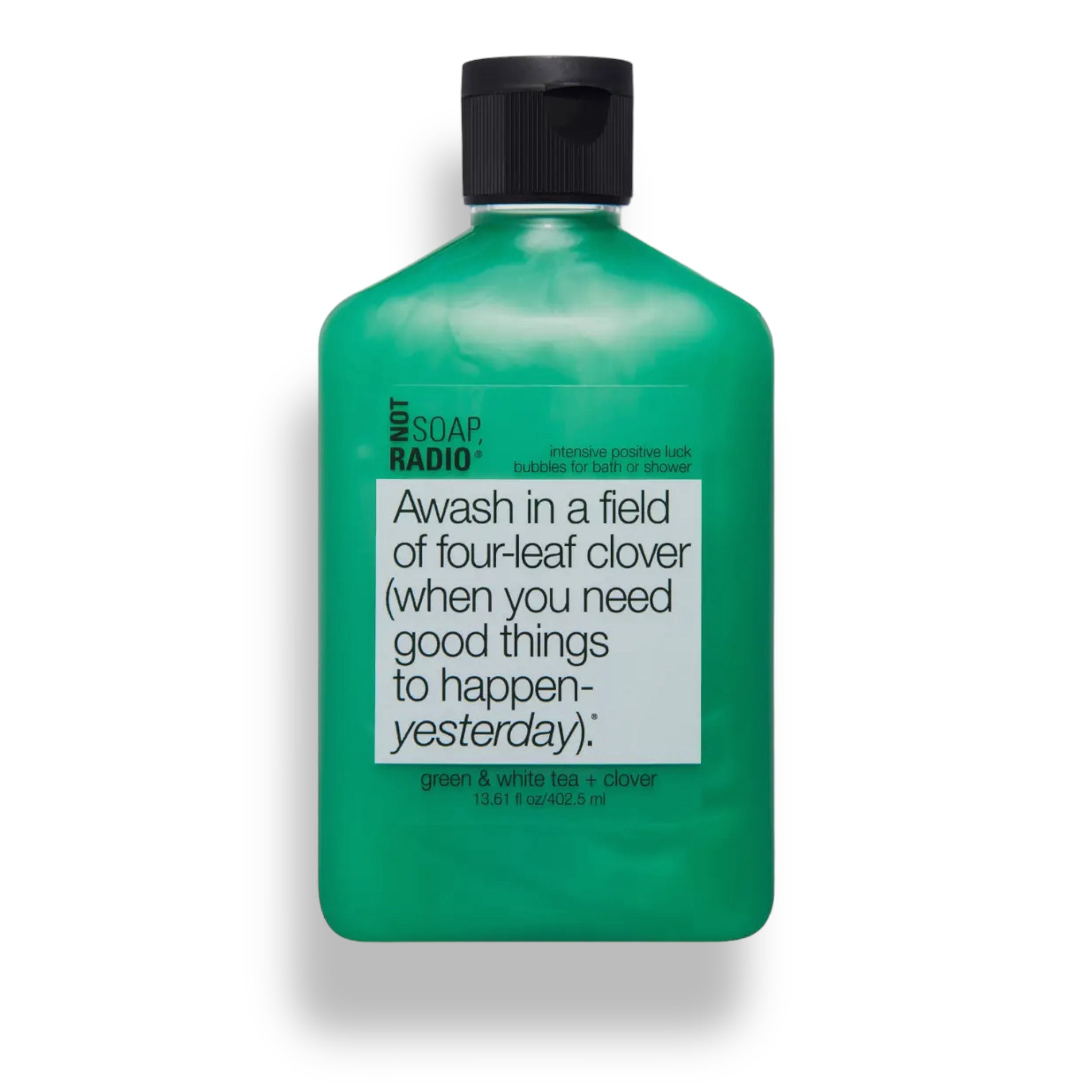 Awash In A Field Of Four- Leaf Clover BATH & SHOWER GEL (Green tea & White tea + Clover)