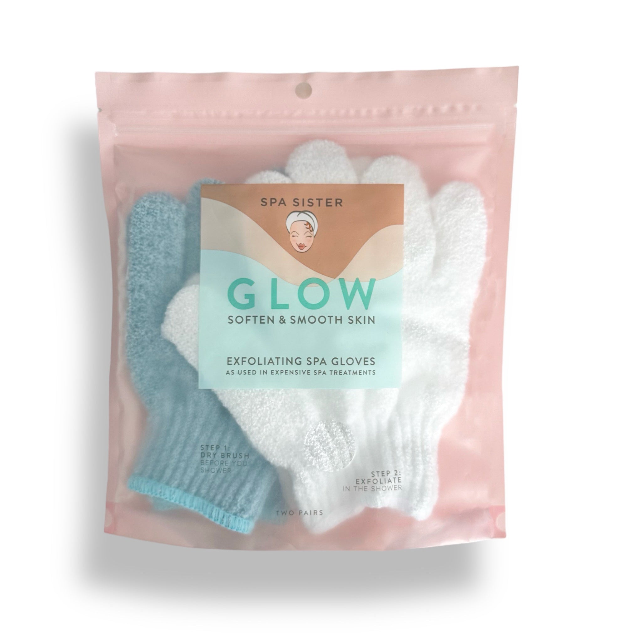 Spa Sister Exfoliating Bath Gloves