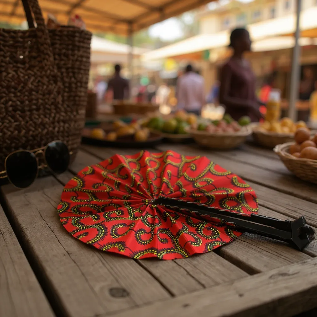 African Folding Fan