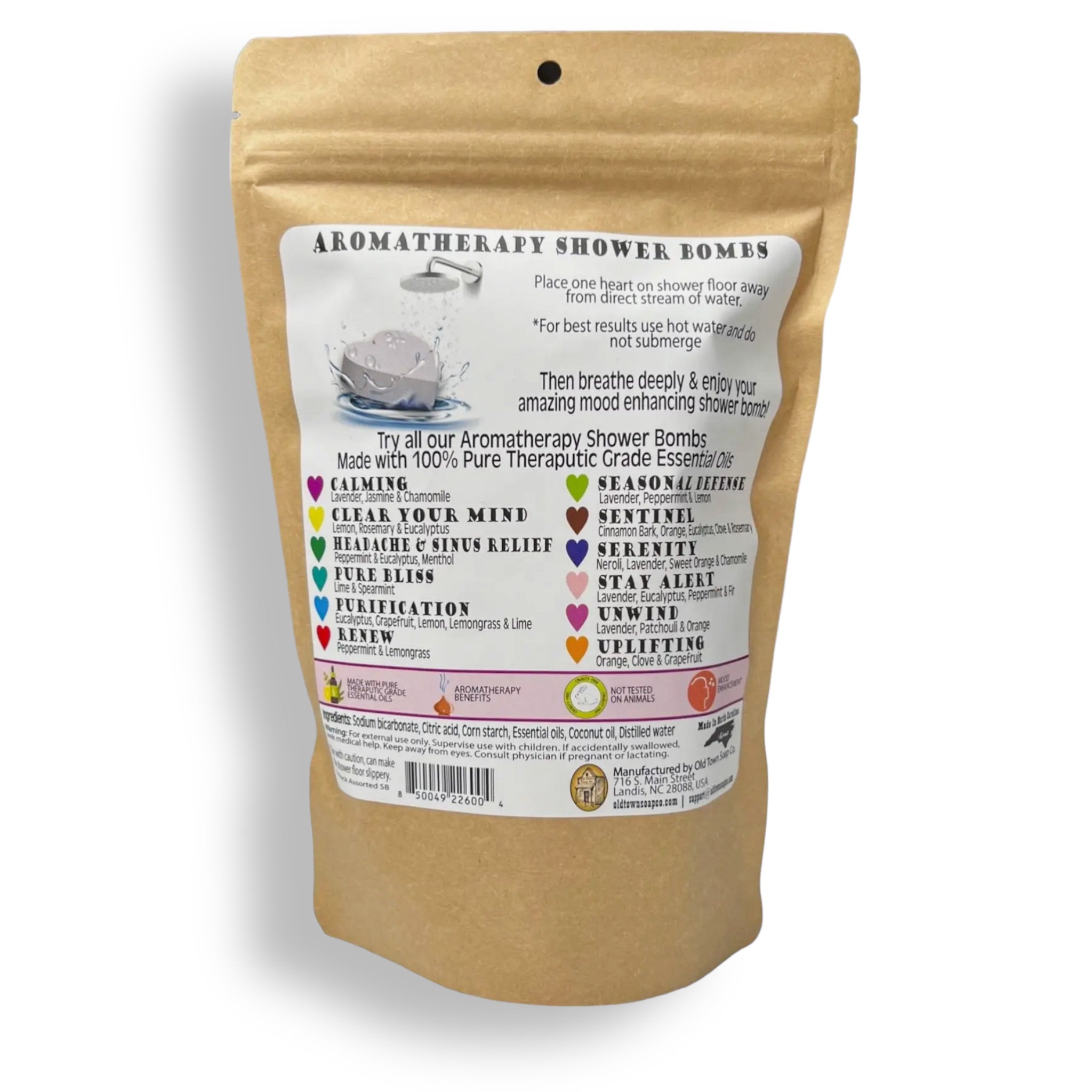 Aromatherapy Shower Bombs - Variety Pack - Old Town Soap Company