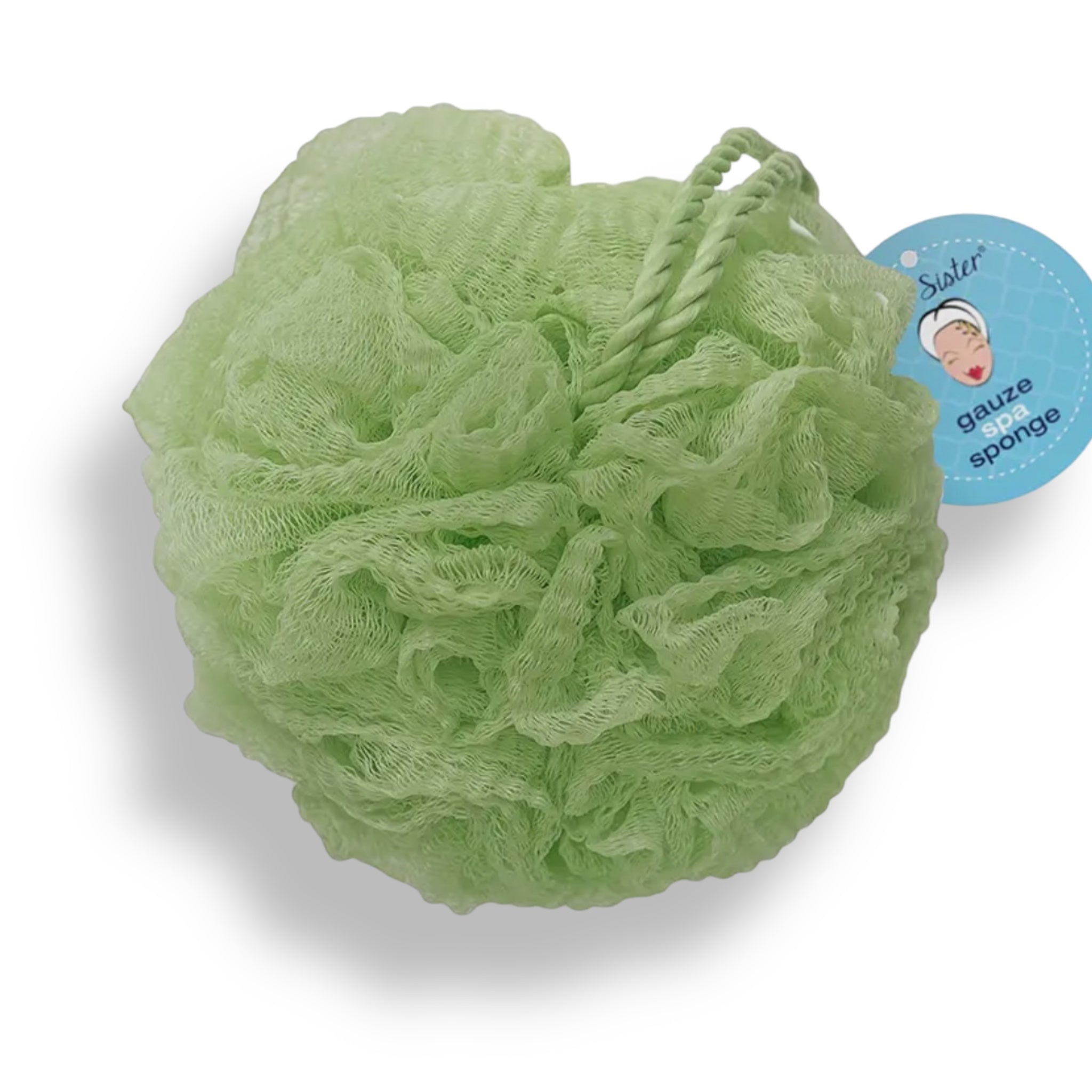 Spa Sister Jumbo Gauze BATH SPONGE Pouf