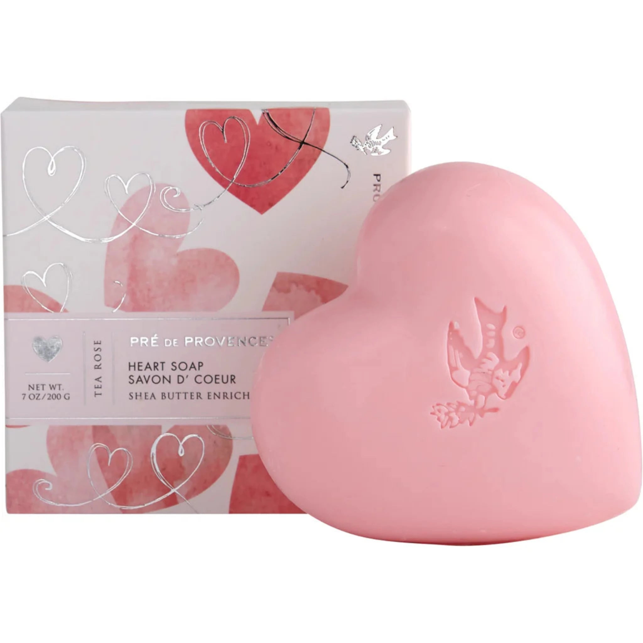 Pre de Provence Heart Tea Rose Soap