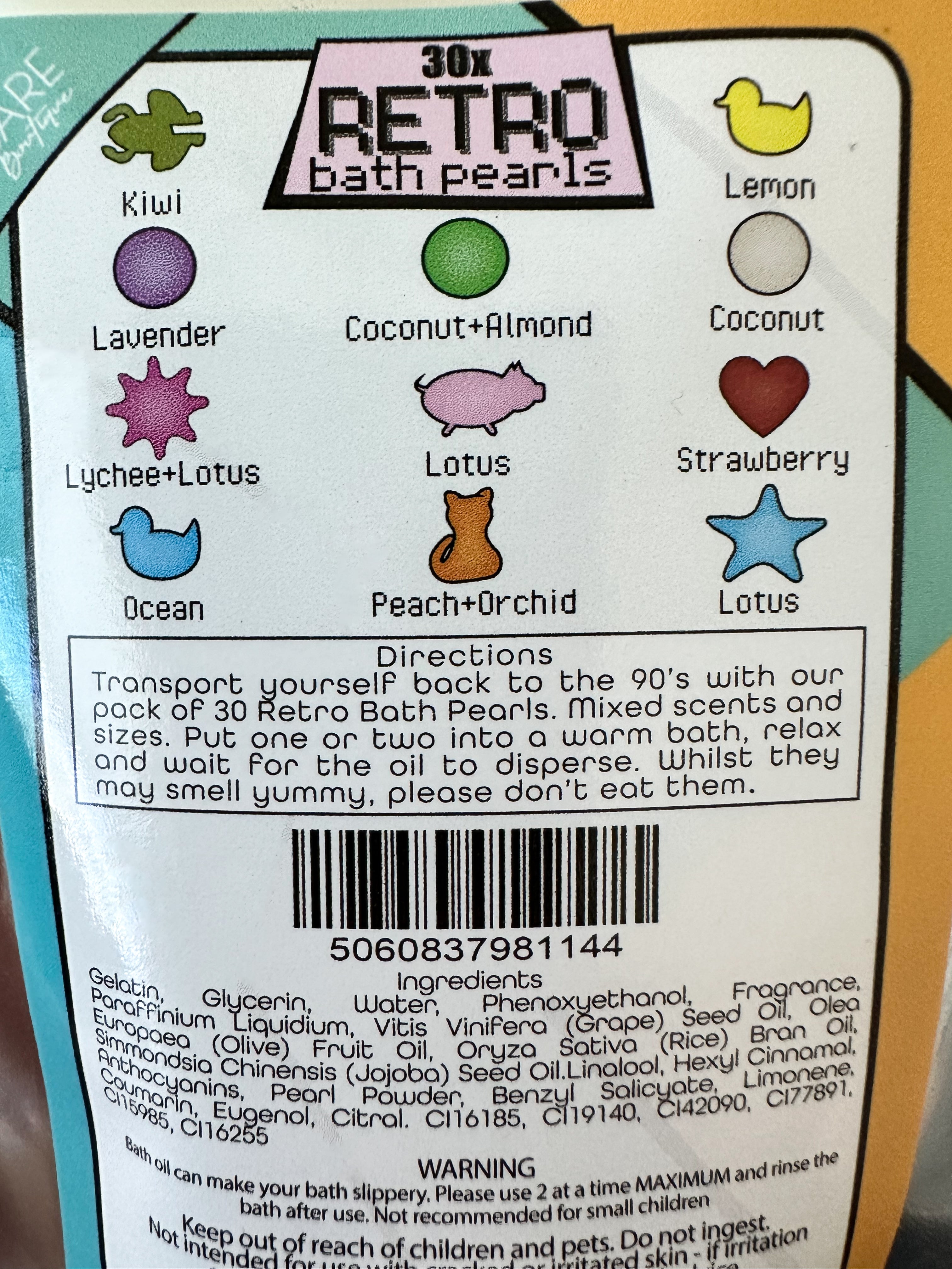 Retro BATH PEARLS - Mixed 30