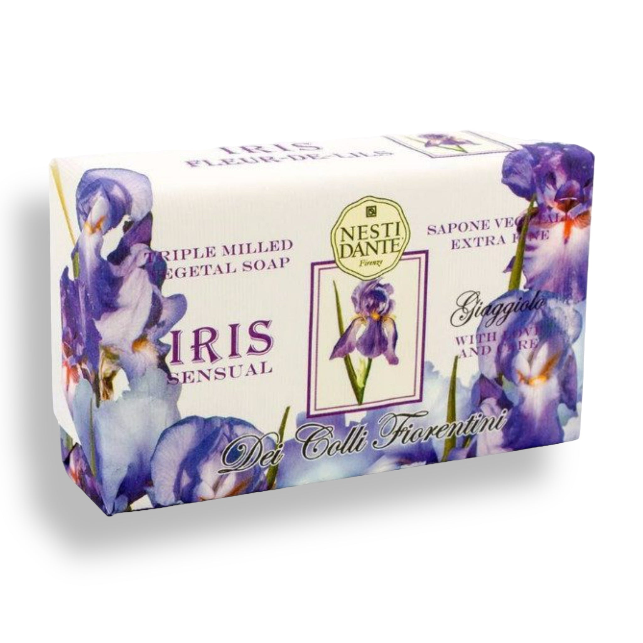 NESTI DANTE Iris Flower Bar Soap - MerryBath.com