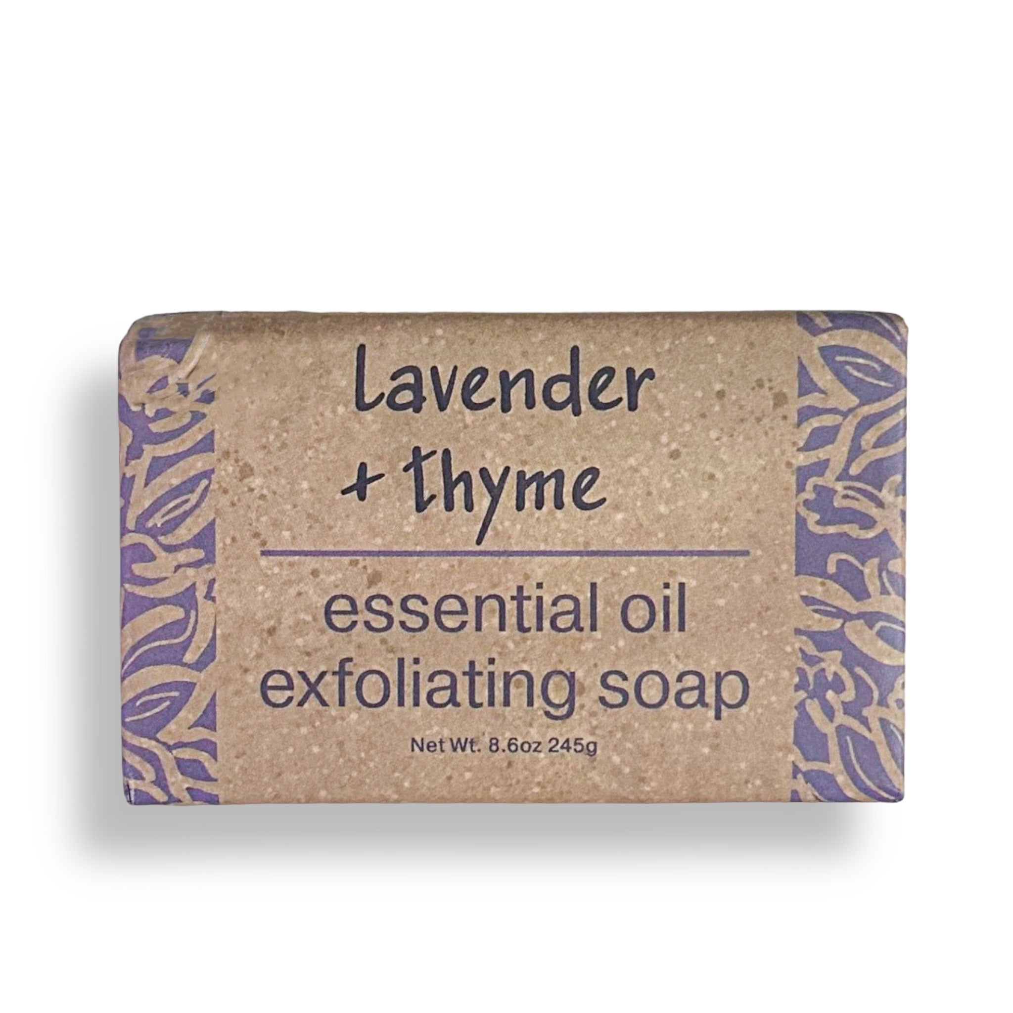 Greenwich Bay Trading Company Lavender Thyme Essential Oil Exfoliating Soap 8.6 oz