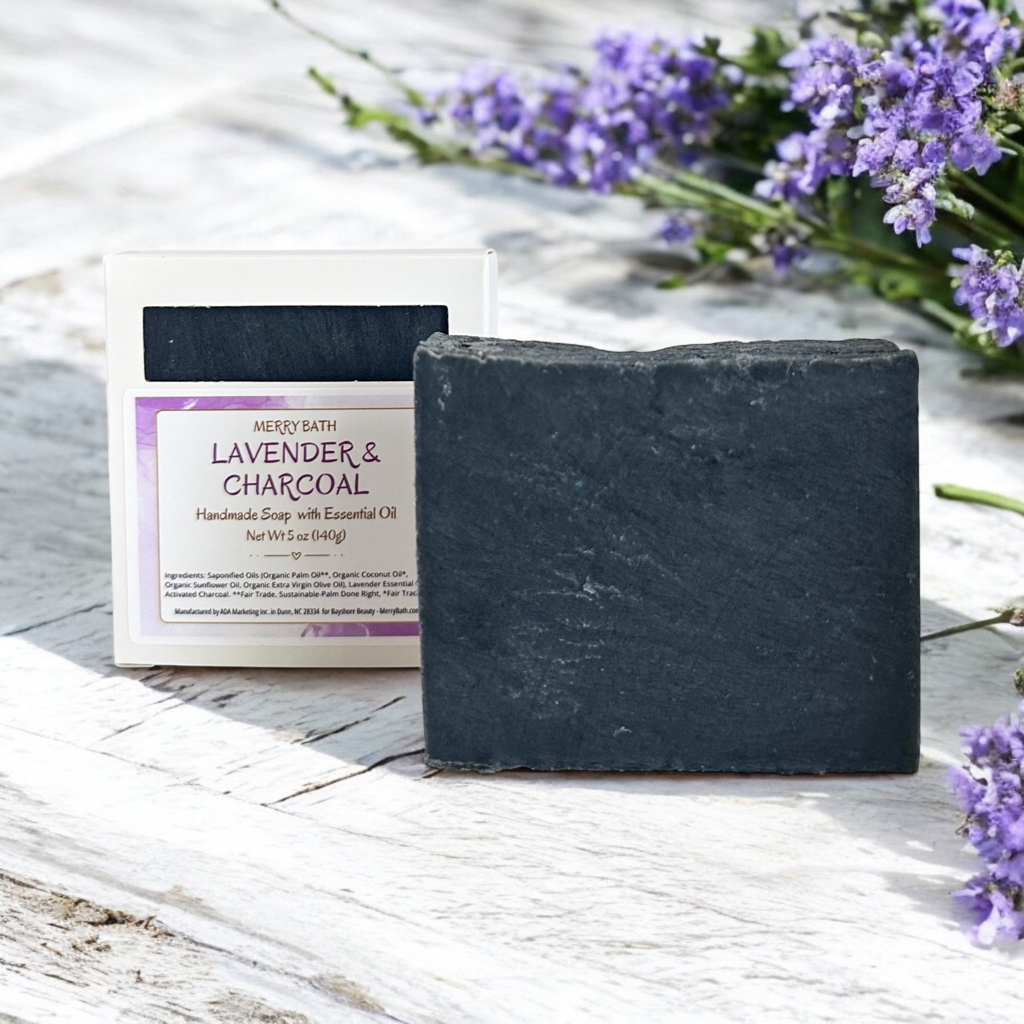 LAVENDER WITH ACTIVATED CHARCOAL Soap