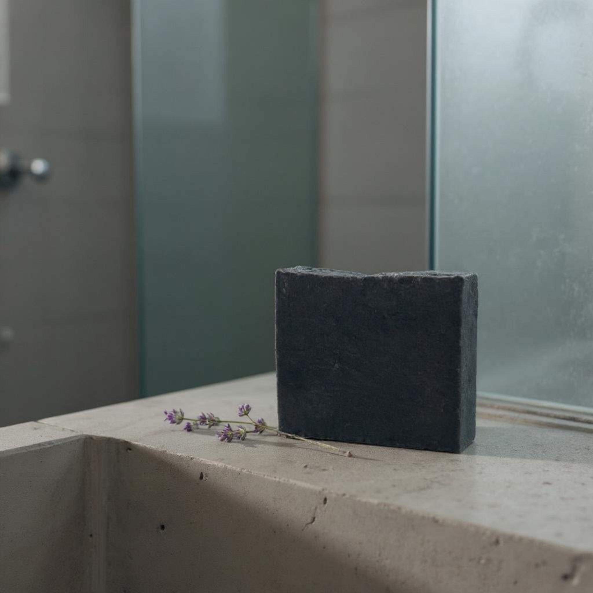 LAVENDER WITH ACTIVATED CHARCOAL Soap