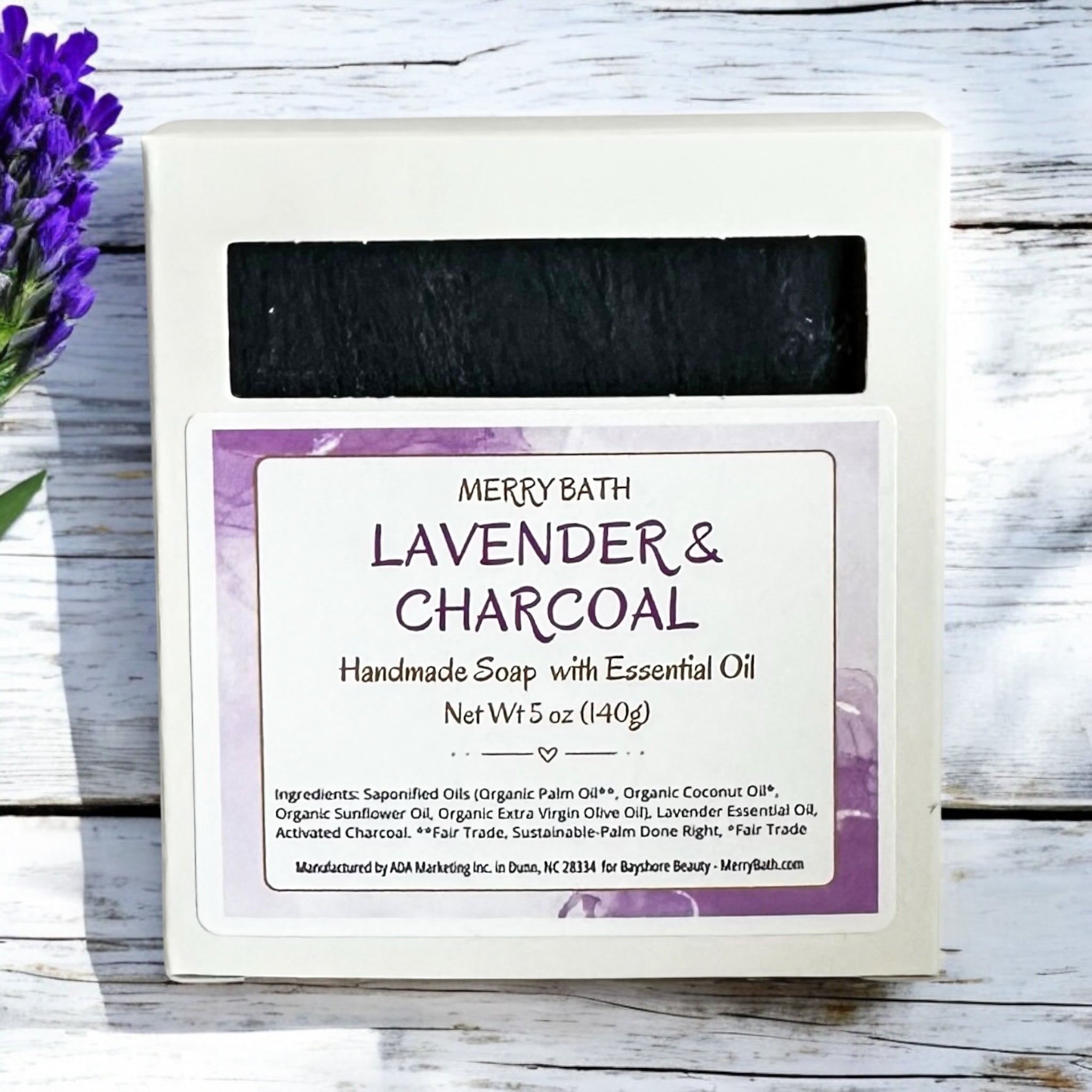 LAVENDER WITH ACTIVATED CHARCOAL Soap