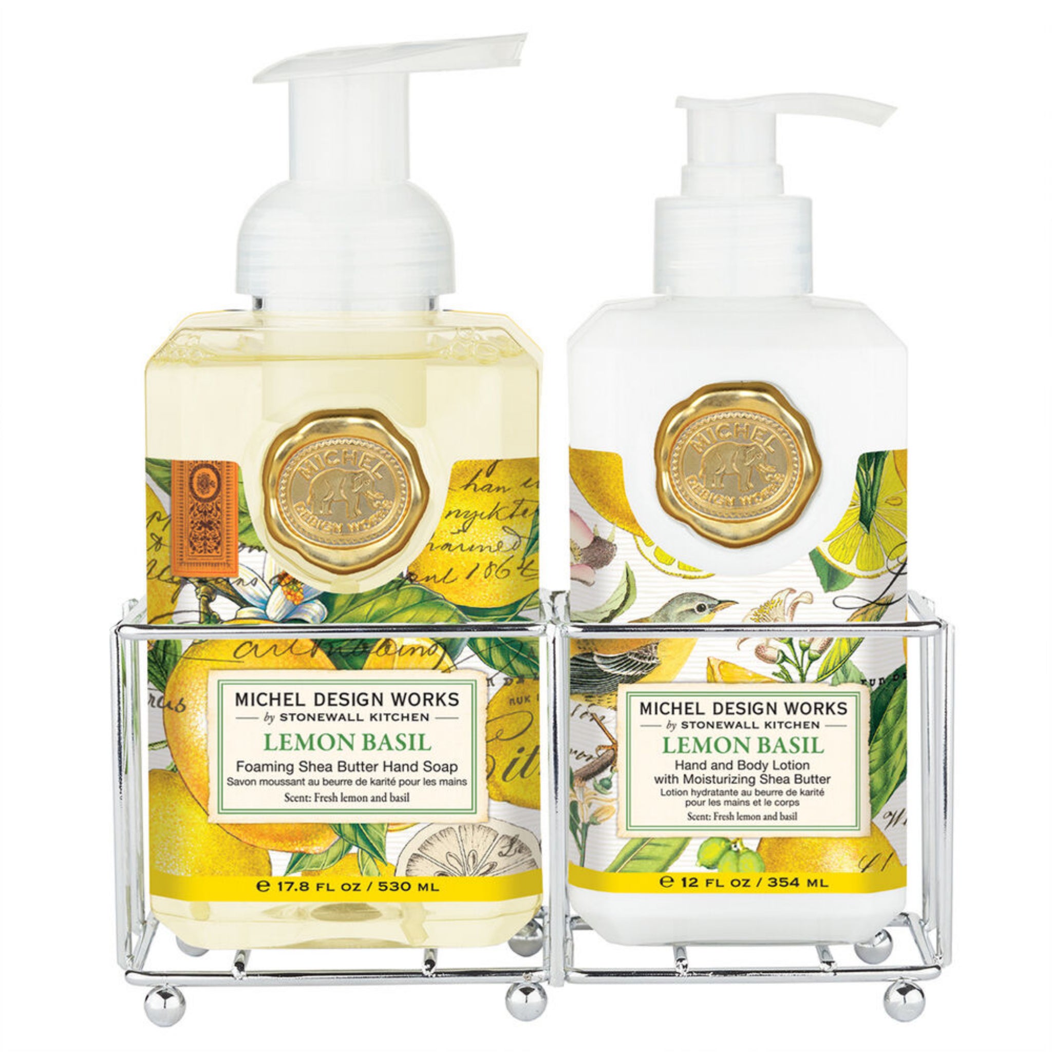 Michel Design Works LEMON BASIL Handcare Caddy