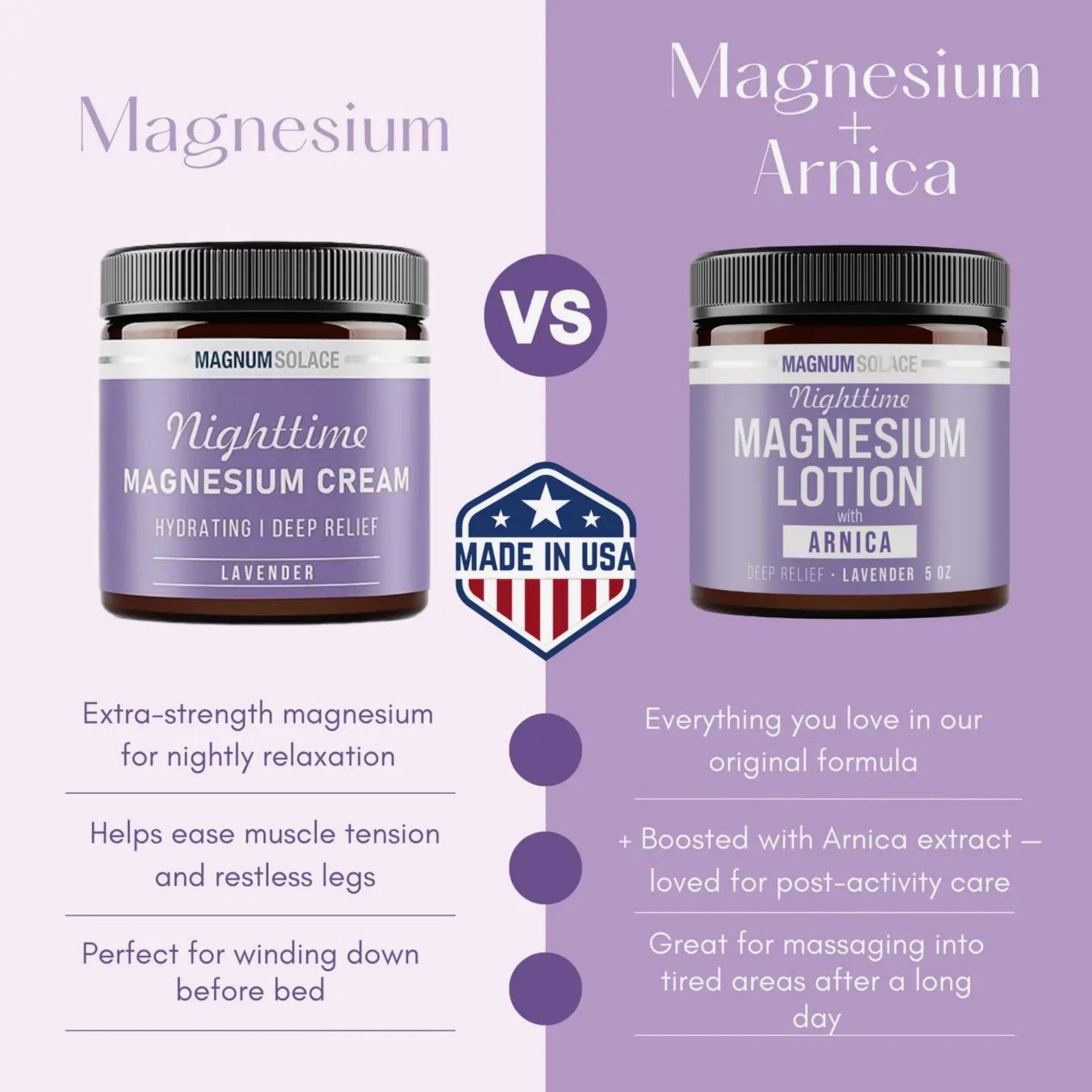 Nighttime MAGNESIUM CREAM with Arnica