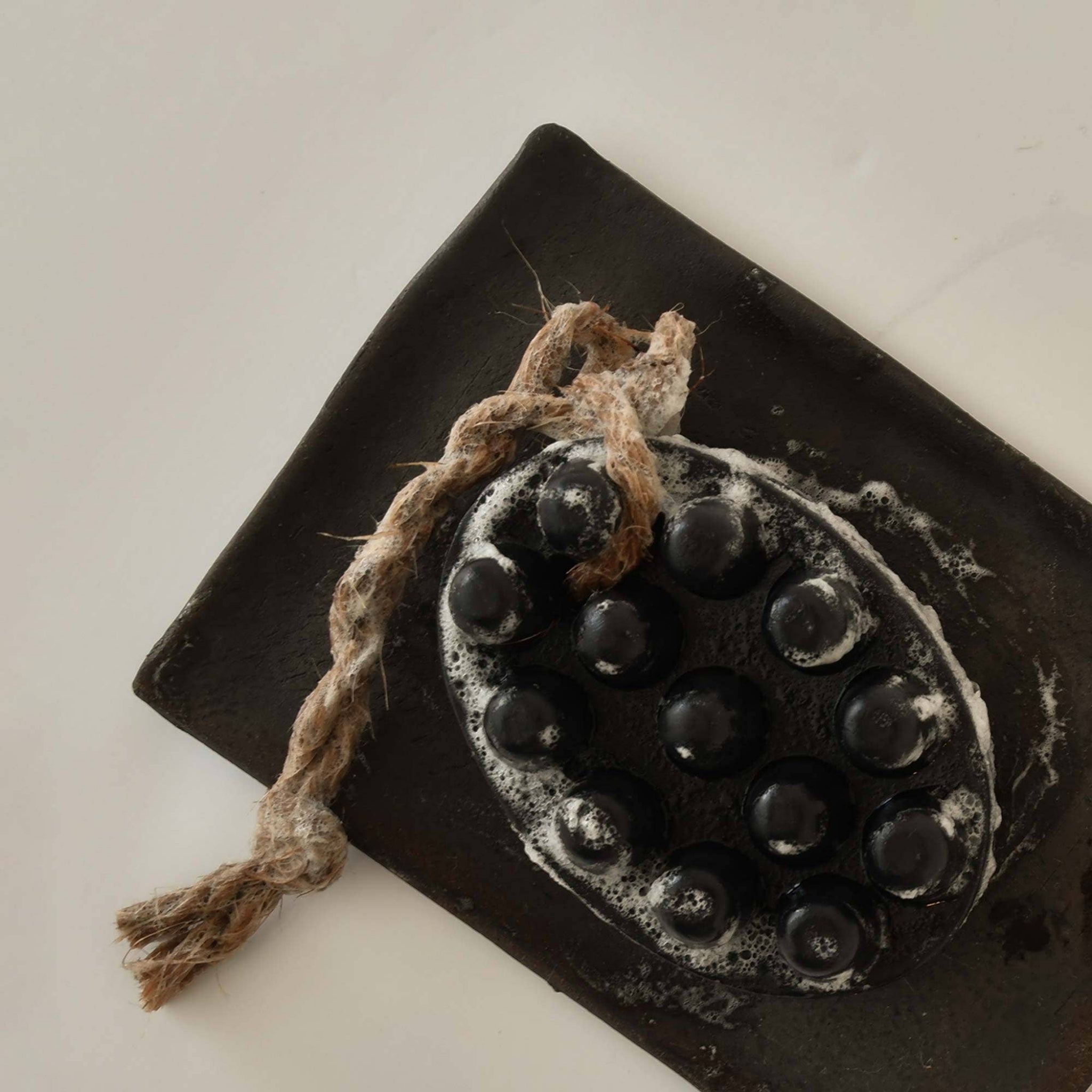 PALO SANTO + CHARCOAL Exfoliating Massage Bar Soap