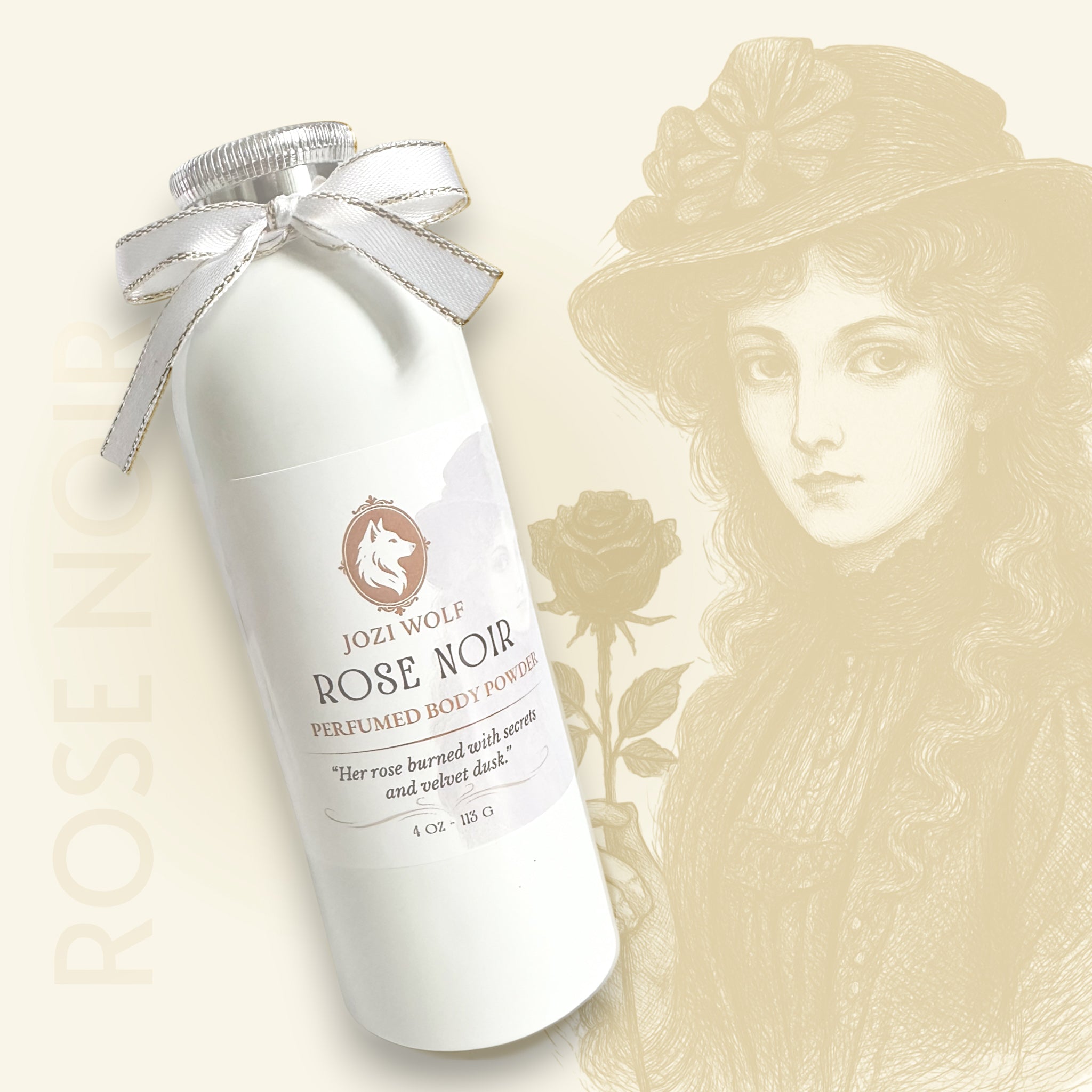 Perfumed Body Powder - ROSE NOIR