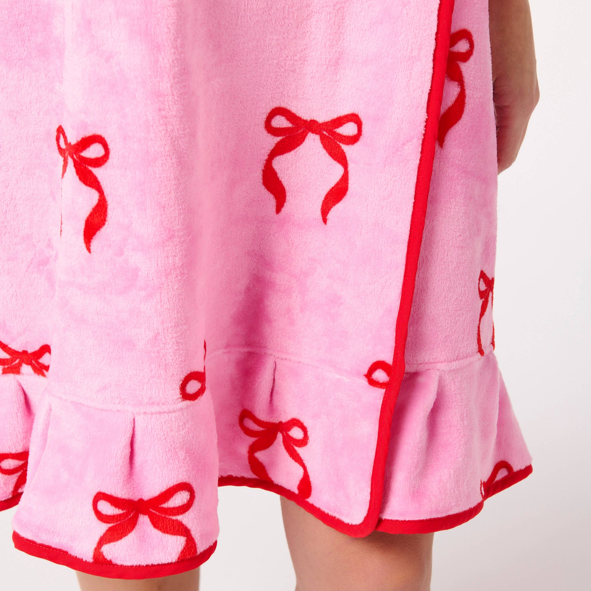 Pink Bow BATH WRAP