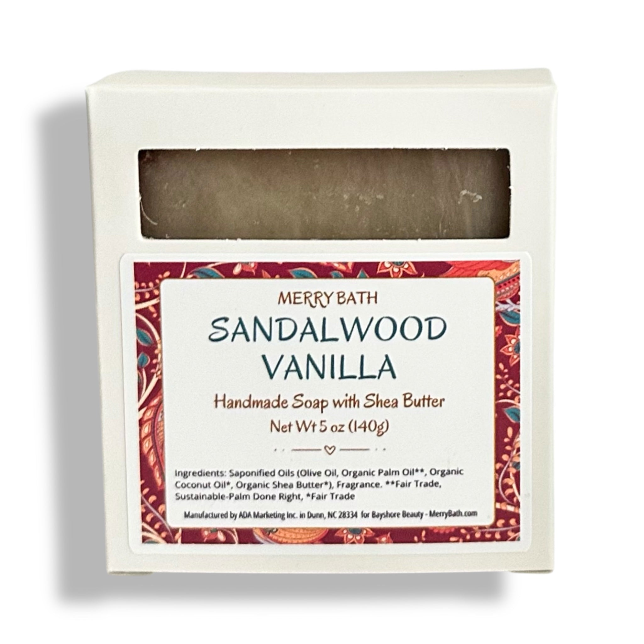 SANDALWOOD VANILLA Shea Butter Soap