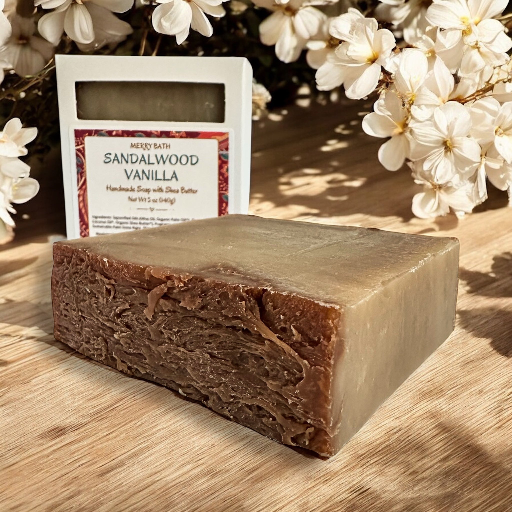 SANDALWOOD VANILLA Shea Butter Soap
