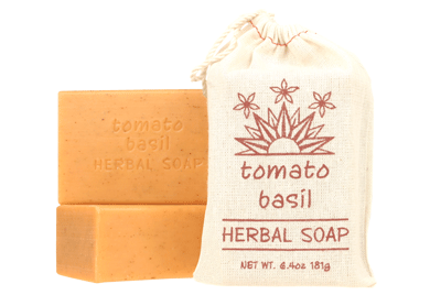 TOMATO BASIL Exfoliating Soap - Herbal Collection