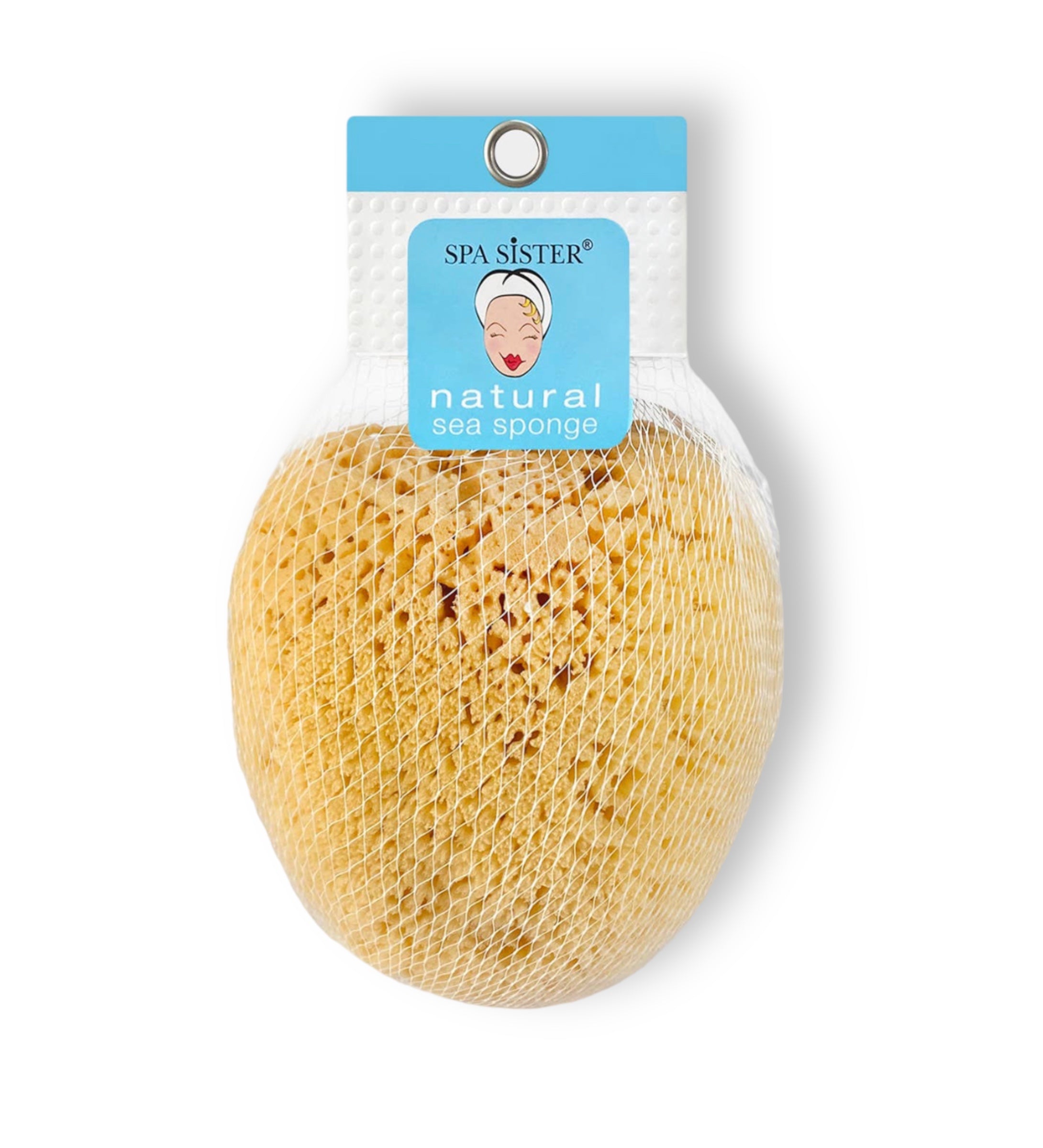 Spa Sister Natural Sea Sponge for Bath and Shower Medium 4"-5"
