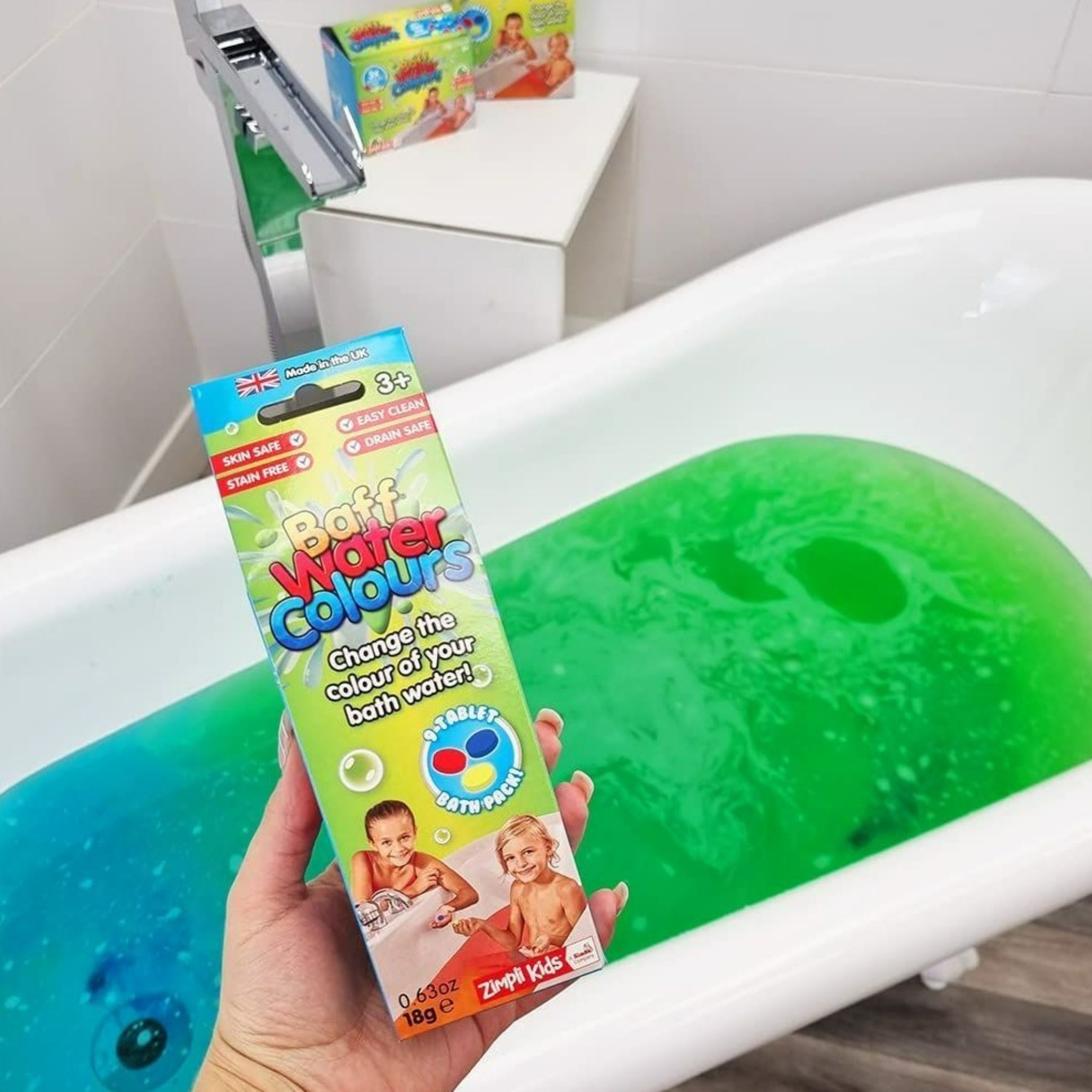 Baff Water Colours - Color Change Bath Tablets for Kids