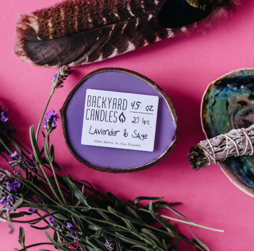 Backyard Candles Coconut Shell Candle