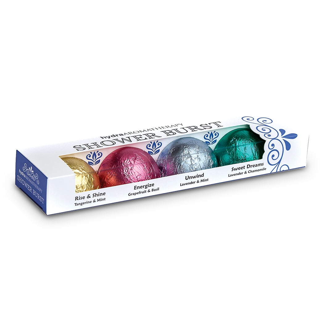hydraAromatherapy Shower Burst Steamer Lavender gift set MerryBath.com