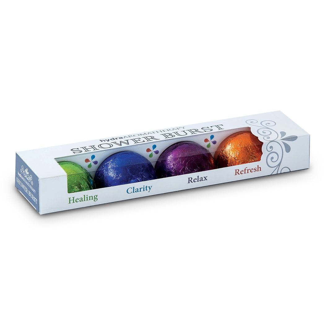 hydraAromatherapy Shower Burst Steamer Lavender gift set MerryBath.com