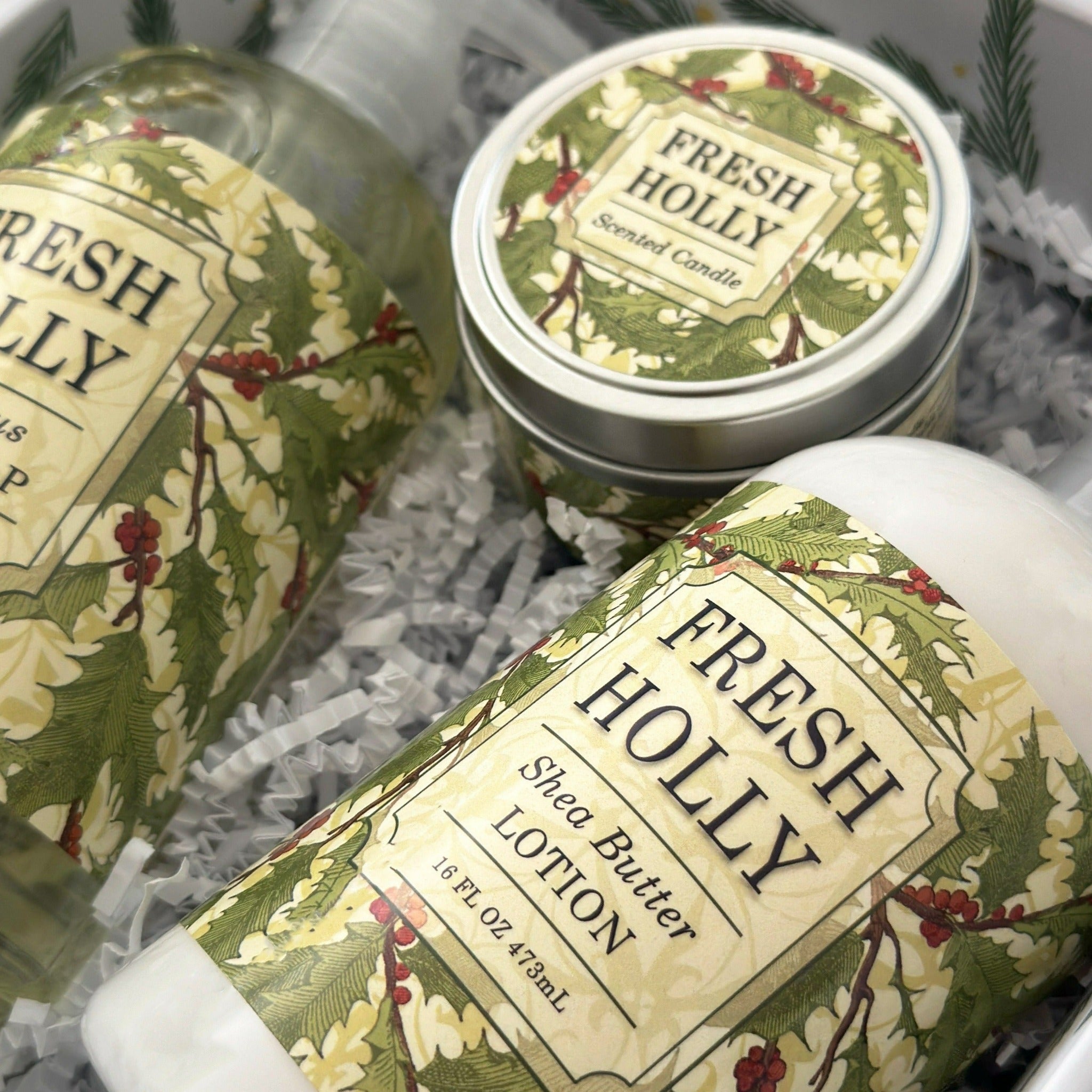 Greenwich Bay Trading Company FRESH HOLLY Holiday Gift Set